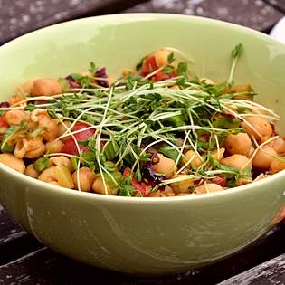 Recipe preview How to make Warm Roasted Chickpea Salad