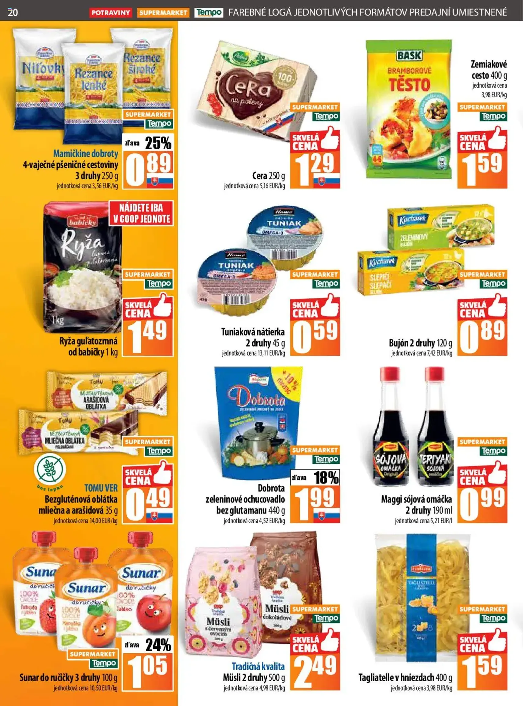 COOP Jednota leták - platný leták od 21.08.2025 strana 20 z 28