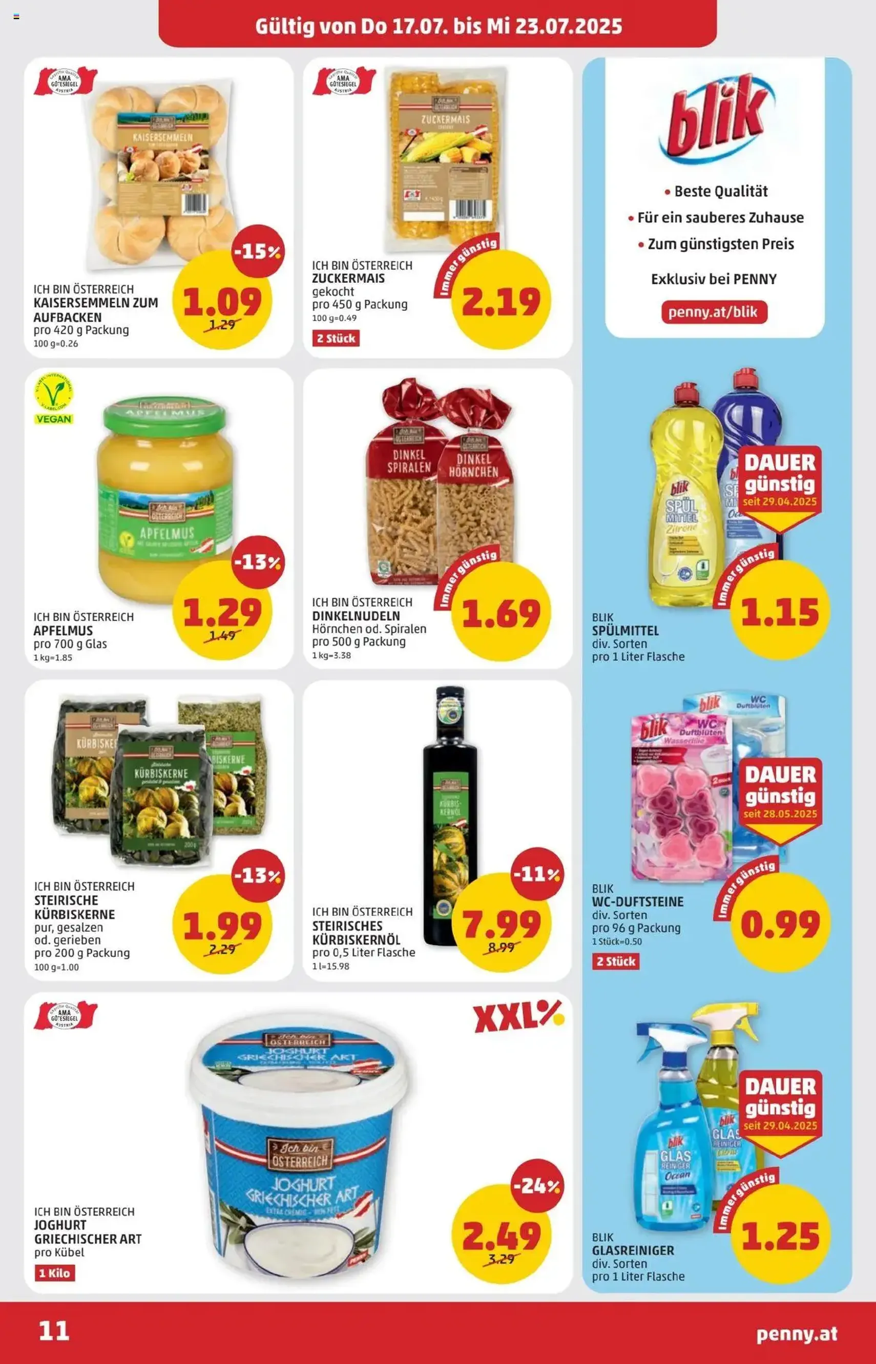 Penny Markt Flugblatt - Gültiger Prospekt ab 17.07.2025, Seite 11 von insgesamt 28 Penny Markt Flugblatt - Gültiger Prospekt ab 17.07.2025, Seite 11 von insgesamt 28