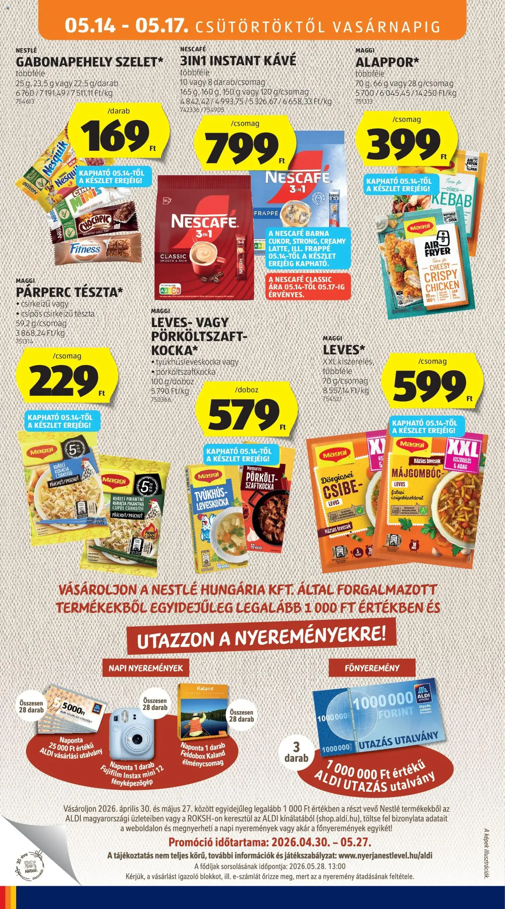 Aldi akciós újság - 2026.05.14. érvényes szórólap 18 oldal 36 oldalból
