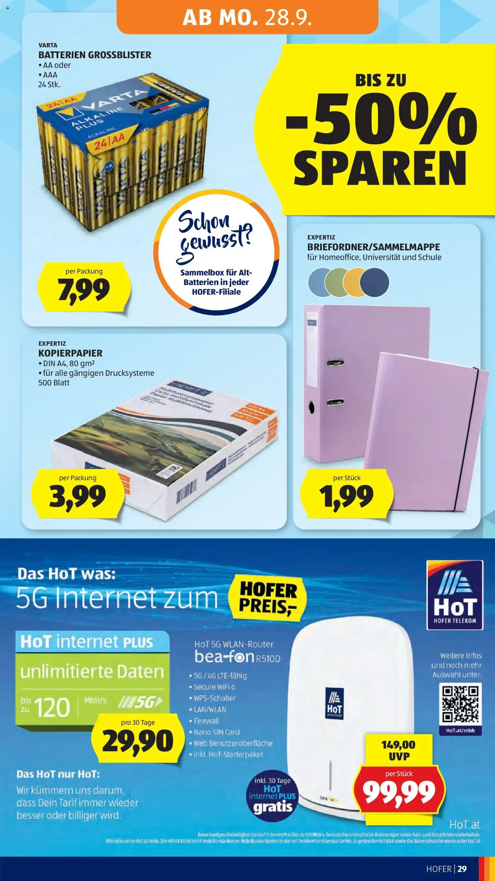 Hofer Flugblatt - Gültiger Prospekt ab 25.09.2026, Seite 37 von insgesamt 49