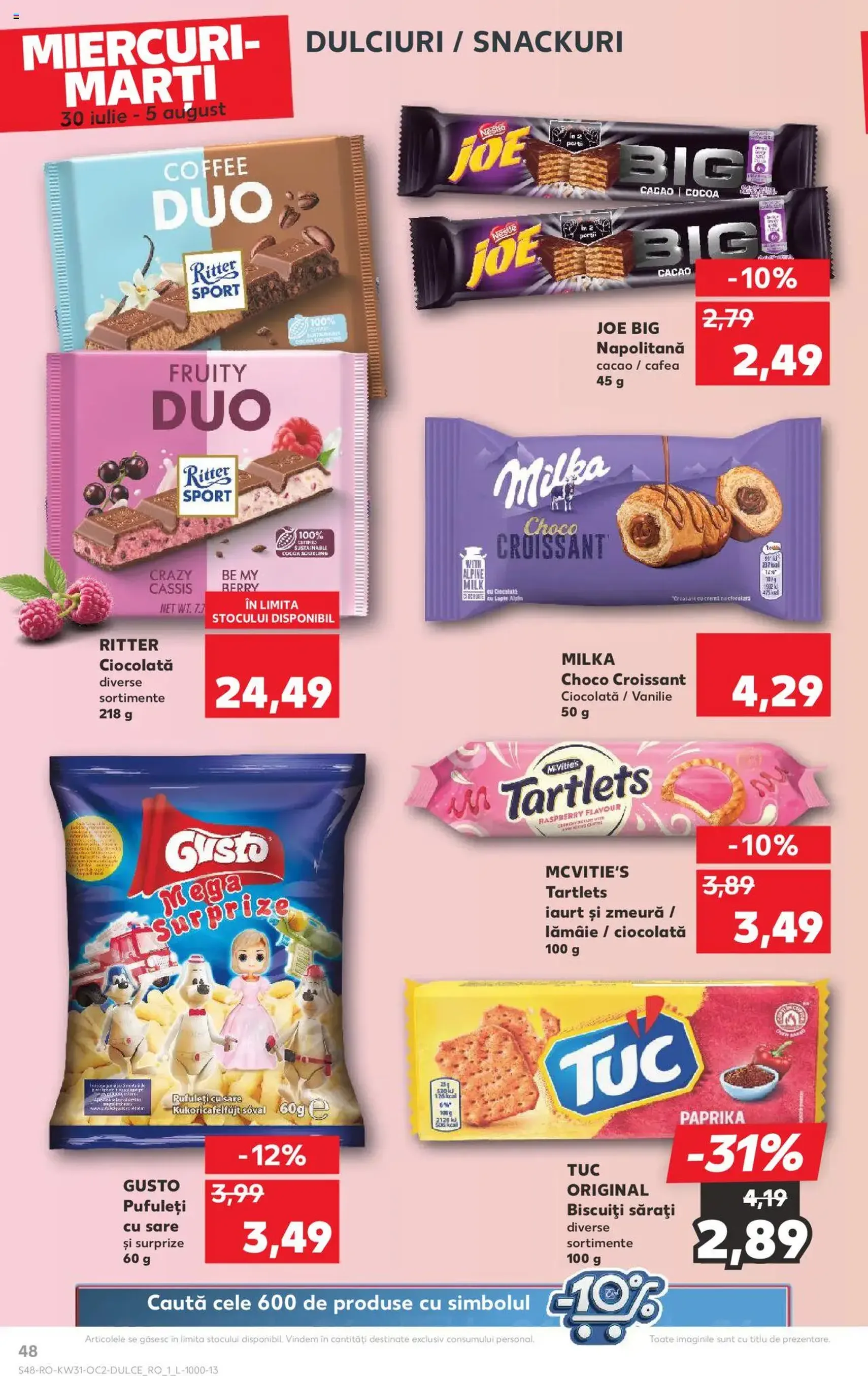 Kaufland RO - București - 2025.07.30. érvényes szórólap 48 oldal 68 oldalból Kaufland RO - București - 2025.07.30. érvényes szórólap 48 oldal 68 oldalból