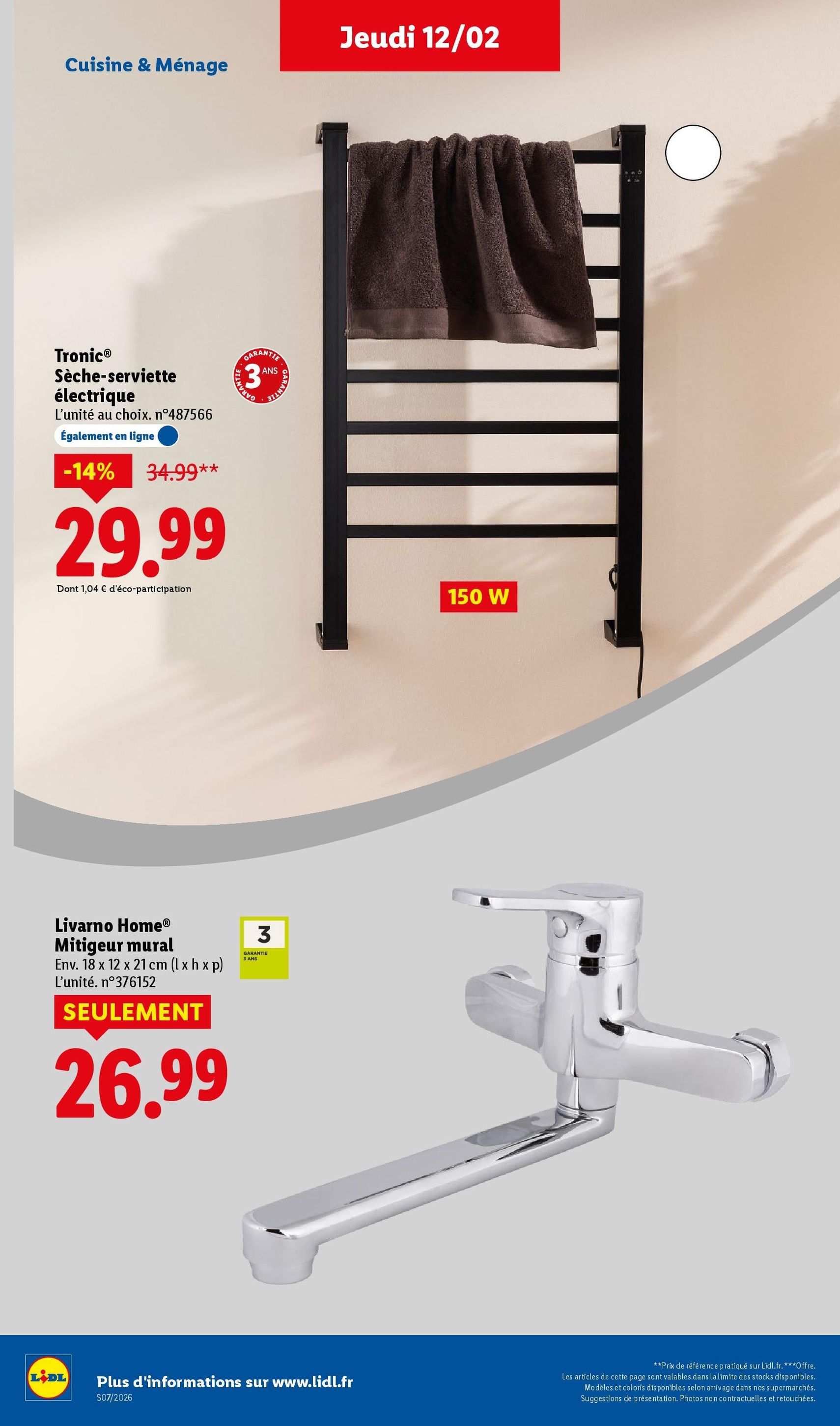 LIDL catalogue semaine 7 - brochure valable à partir du 12/02/2026, page 46 sur 79