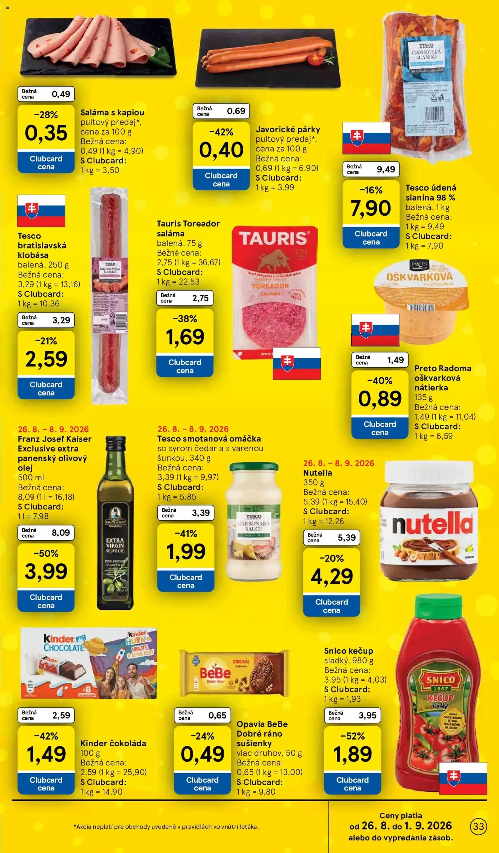 Tesco Hypermarket - leták - platný leták od 26.08.2026 strana 33 z 58