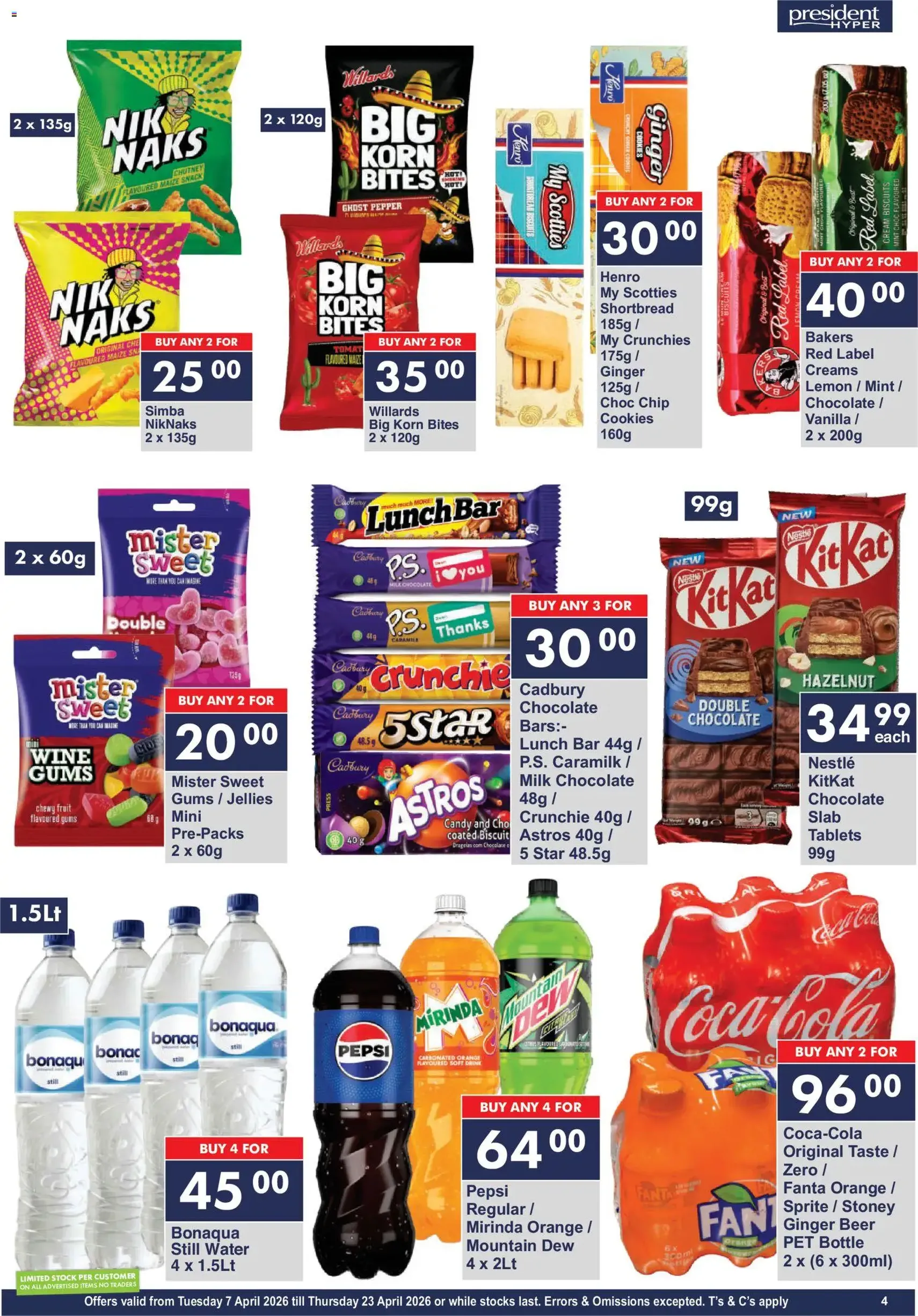 President Hyper - Hot Deals - valid flyer from 07/04/2026, page 4 of 9