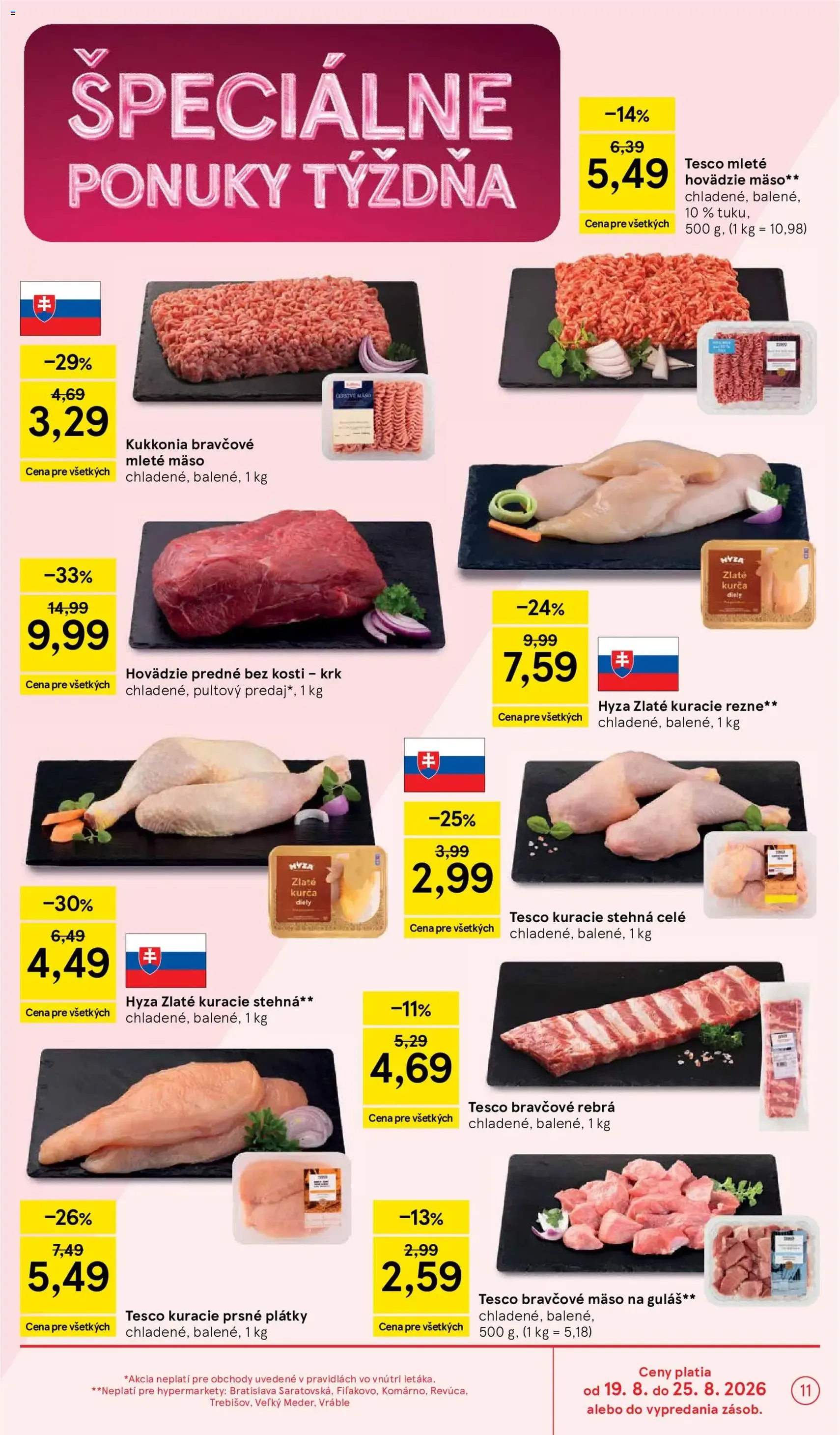 Tesco Hypermarket - leták - platný leták od 19.08.2026 strana 11 z 50