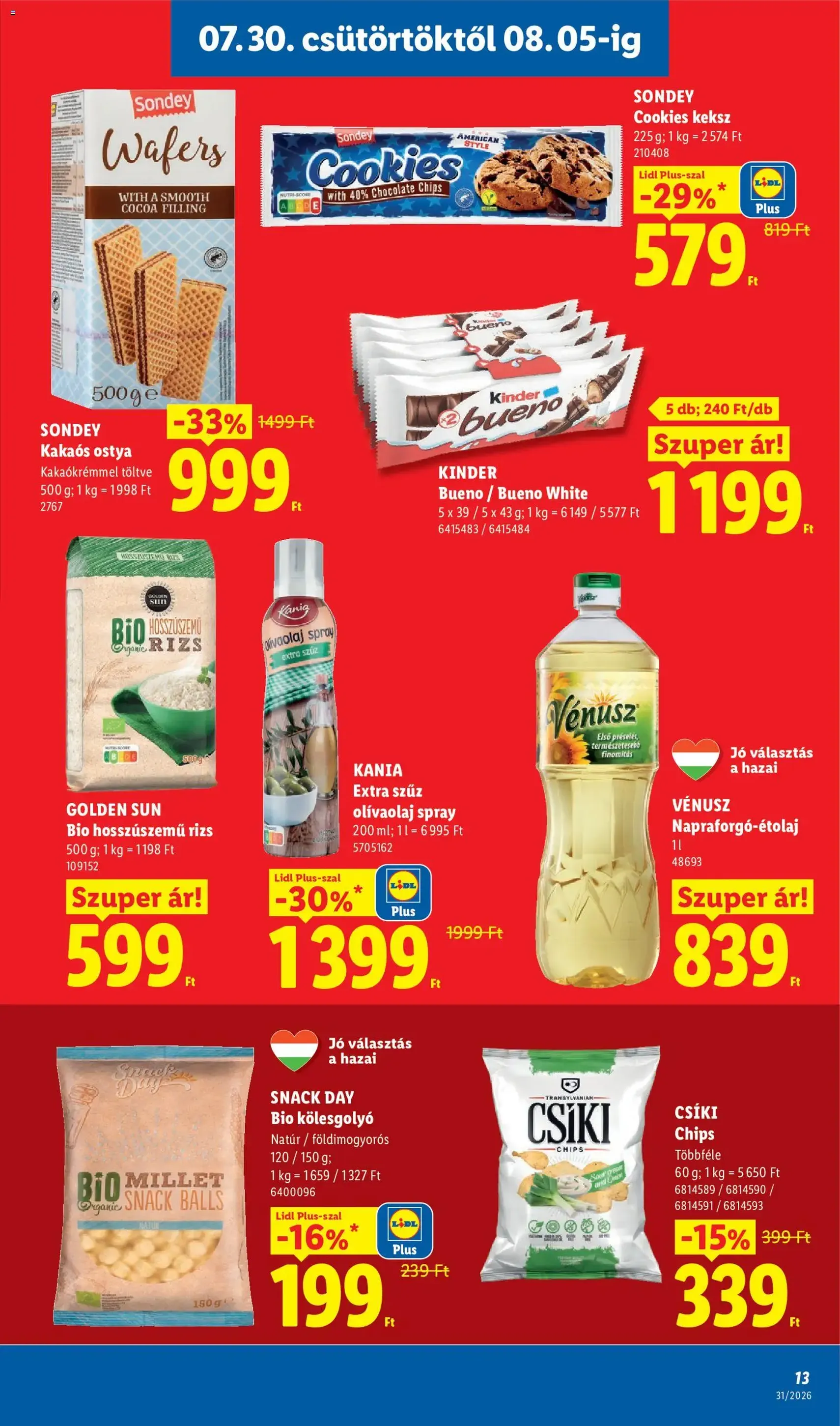 Lidl akciós újság - 2026.07.30. érvényes szórólap 13 oldal 58 oldalból