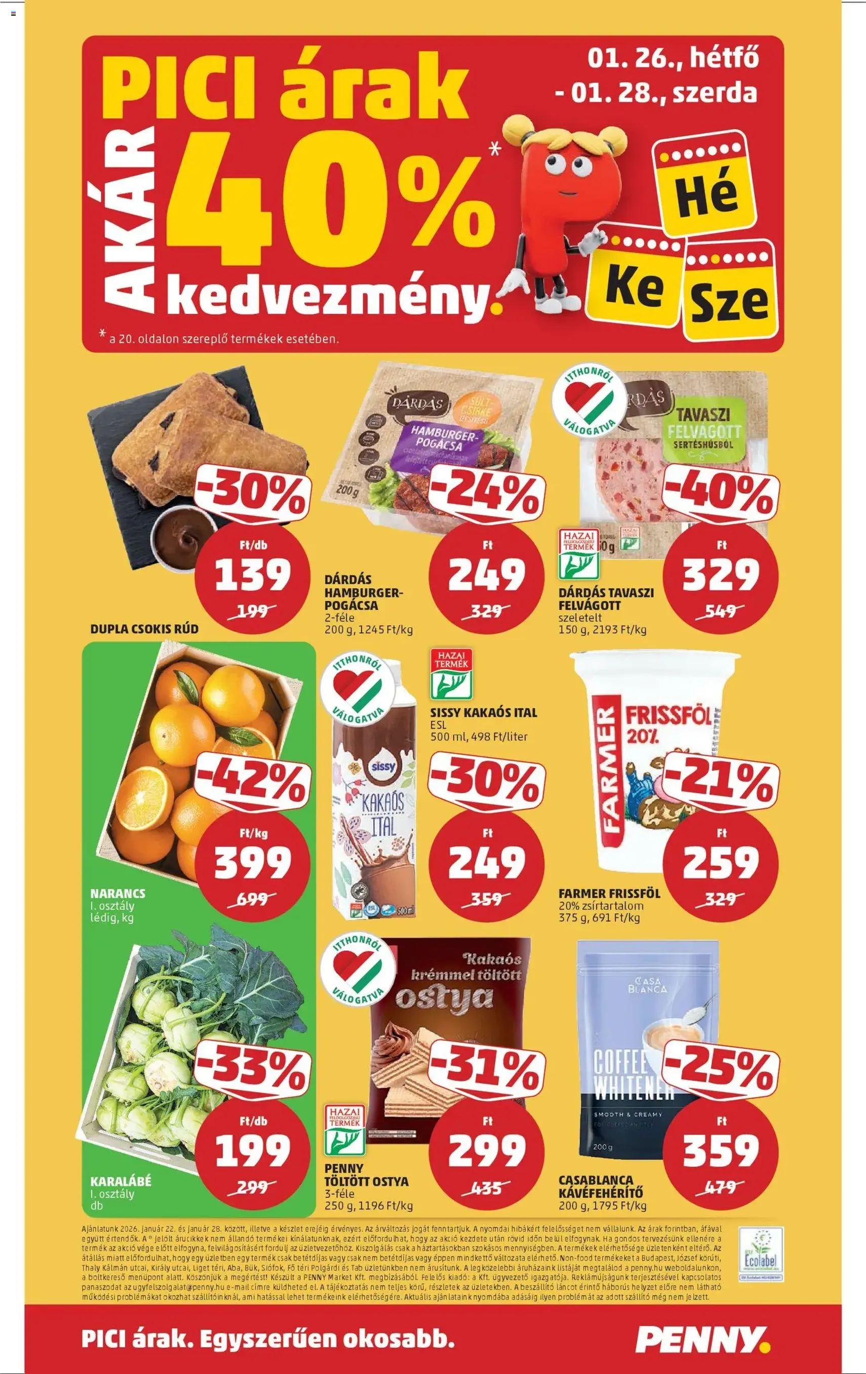 PENNY Akciós újság - 2026.01.22. érvényes szórólap 24 oldal 36 oldalból