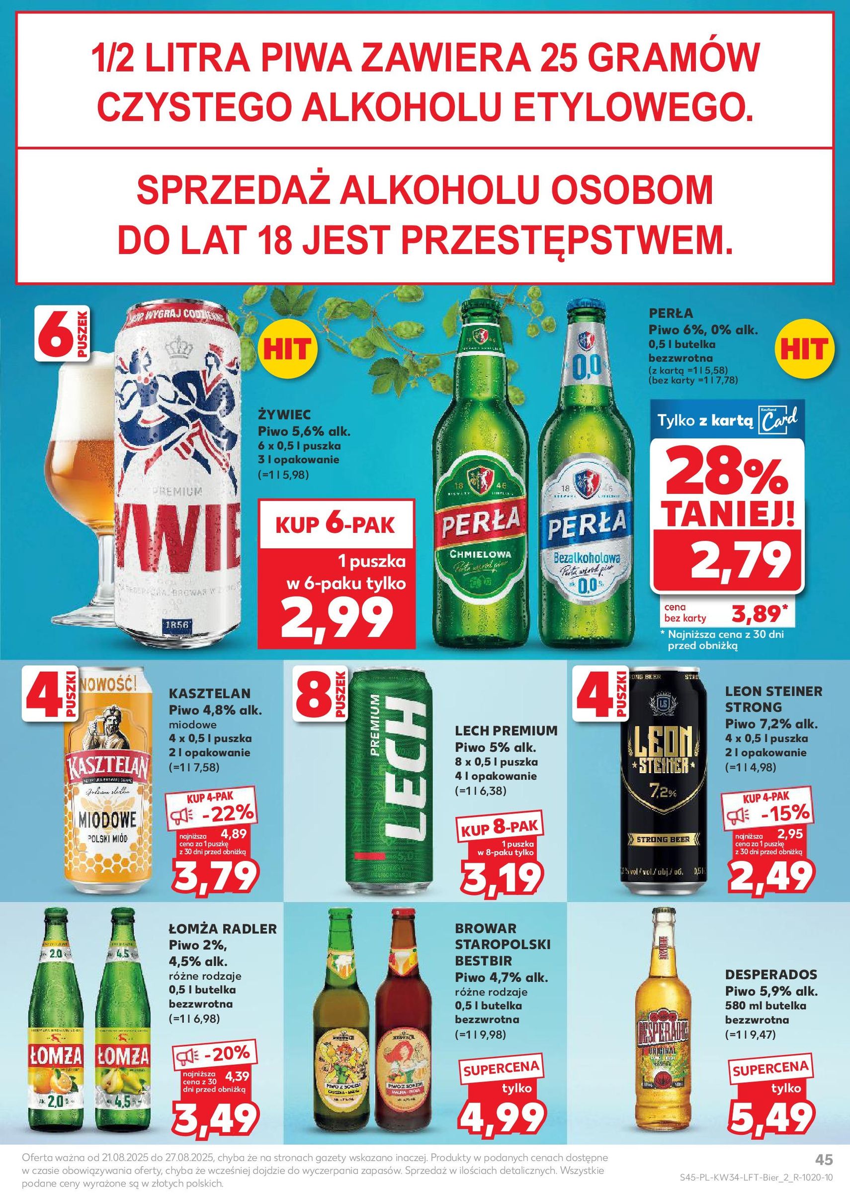 Kaufland gazetka - ważny gazetka od 21.08.2025 strona 45 z 54 Kaufland gazetka - ważny gazetka od 21.08.2025 strona 45 z 54
