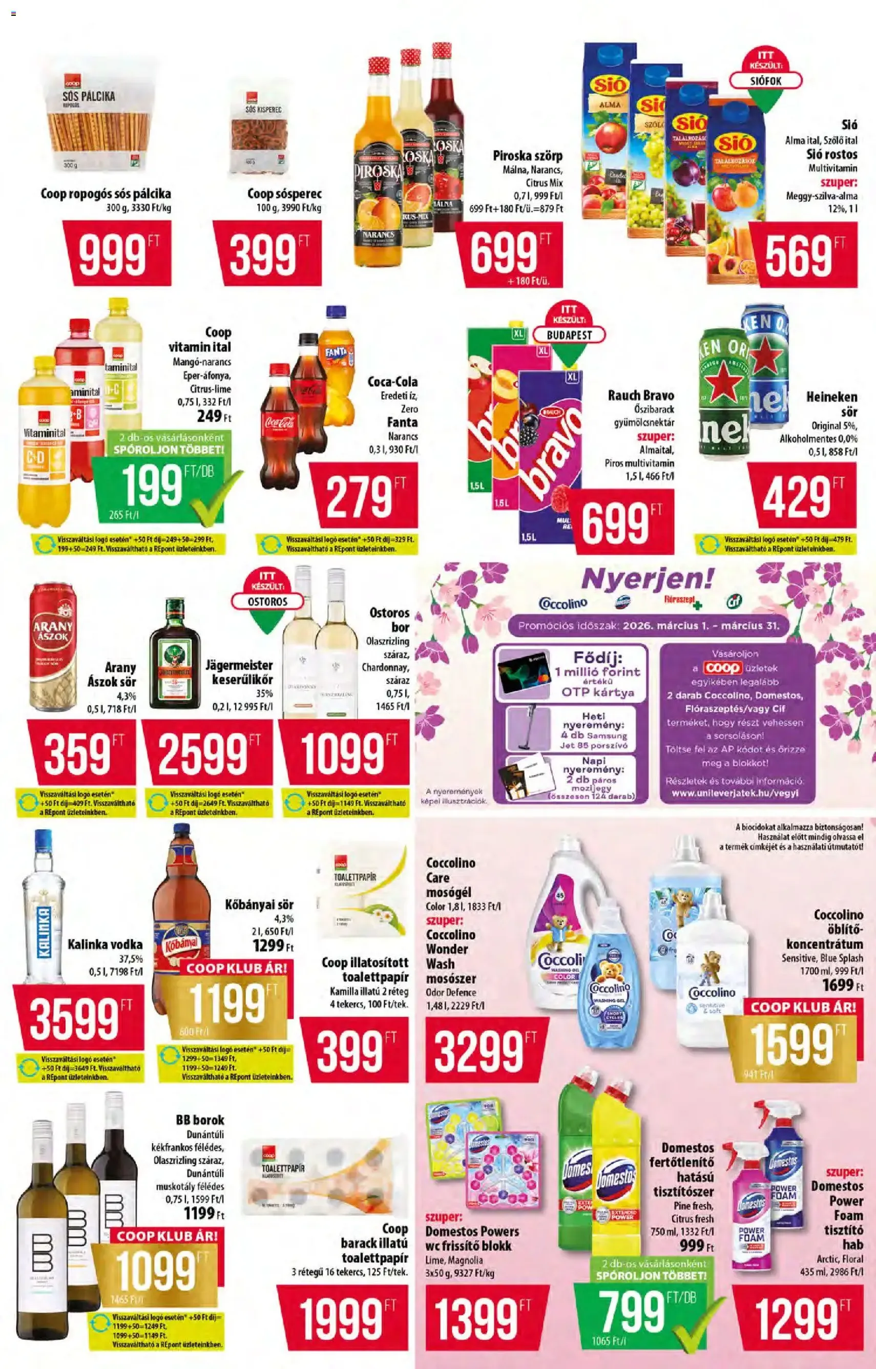 COOP Akciós újság - 2026.03.05. érvényes szórólap 7 oldal 8 oldalból