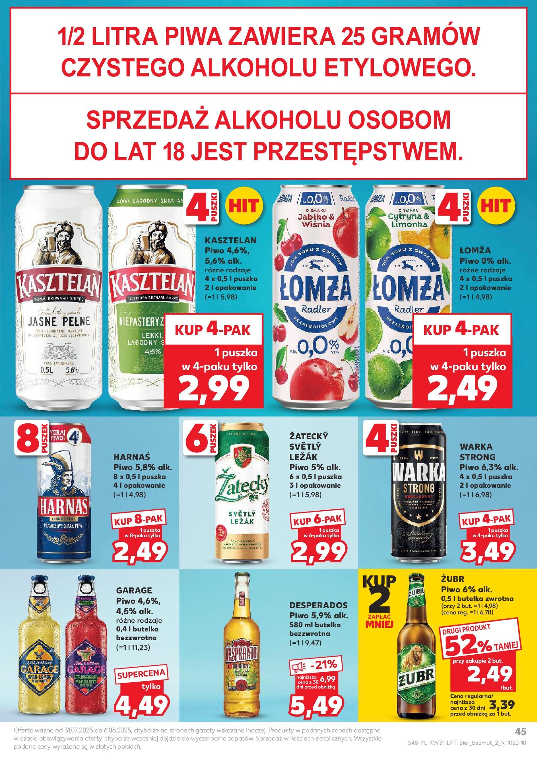 Kaufland gazetka - ważny gazetka od 31.07.2025 strona 45 z 54 Kaufland gazetka - ważny gazetka od 31.07.2025 strona 45 z 54
