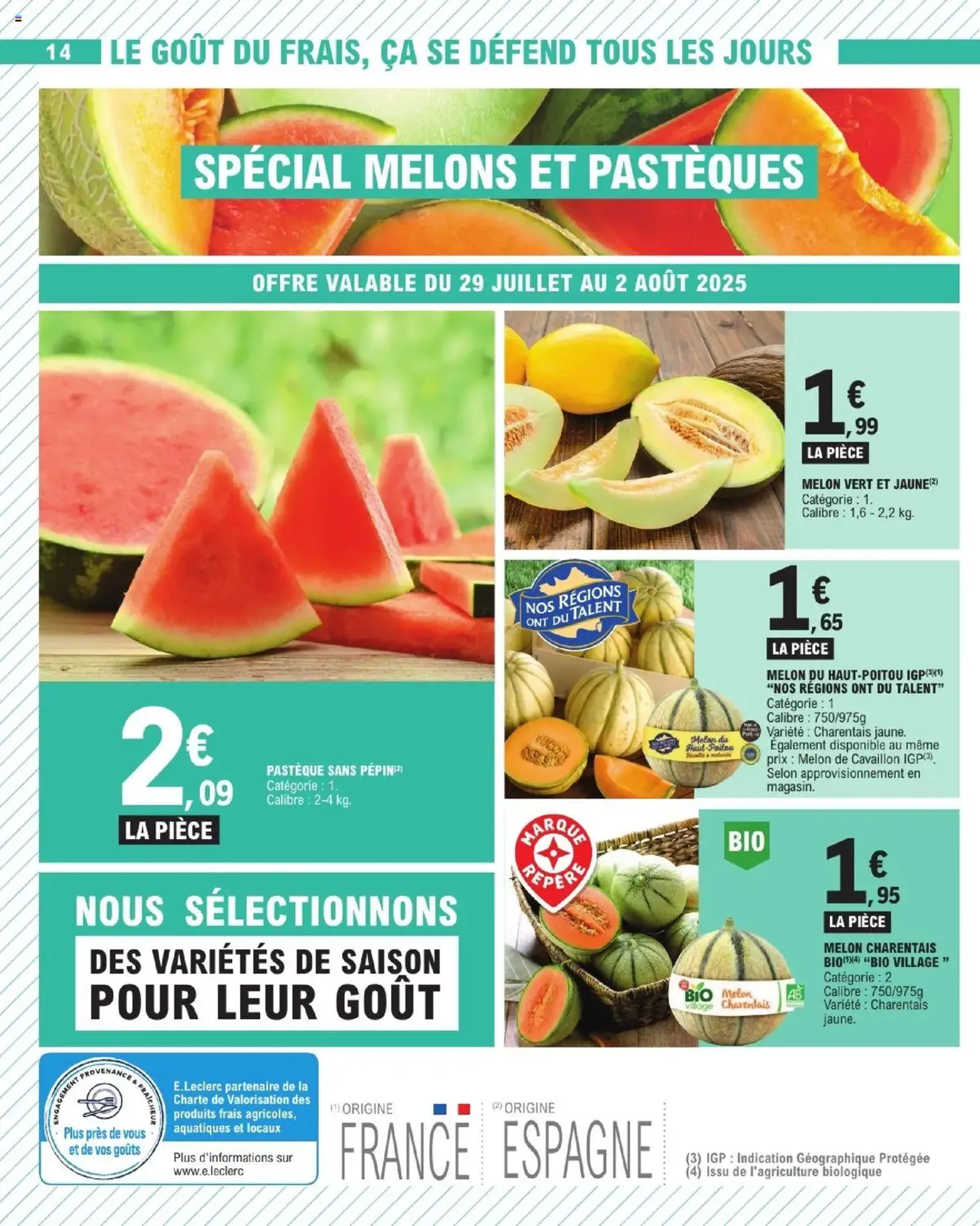 E.Leclerc catalogue de la semaine 31 - brochure valable à partir du 29/07/2025, page 14 sur 28