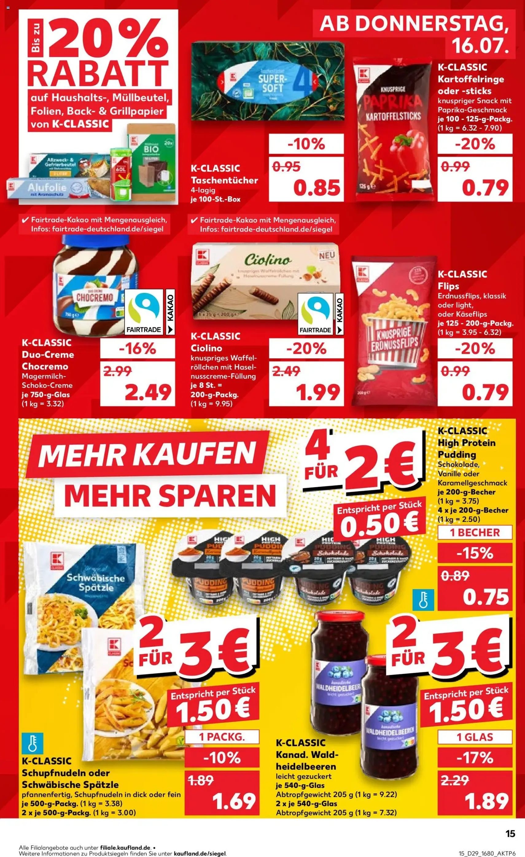 Kaufland DE -DE Folder - geldige folder vanaf 16-07-2026 pagina 15 van 56