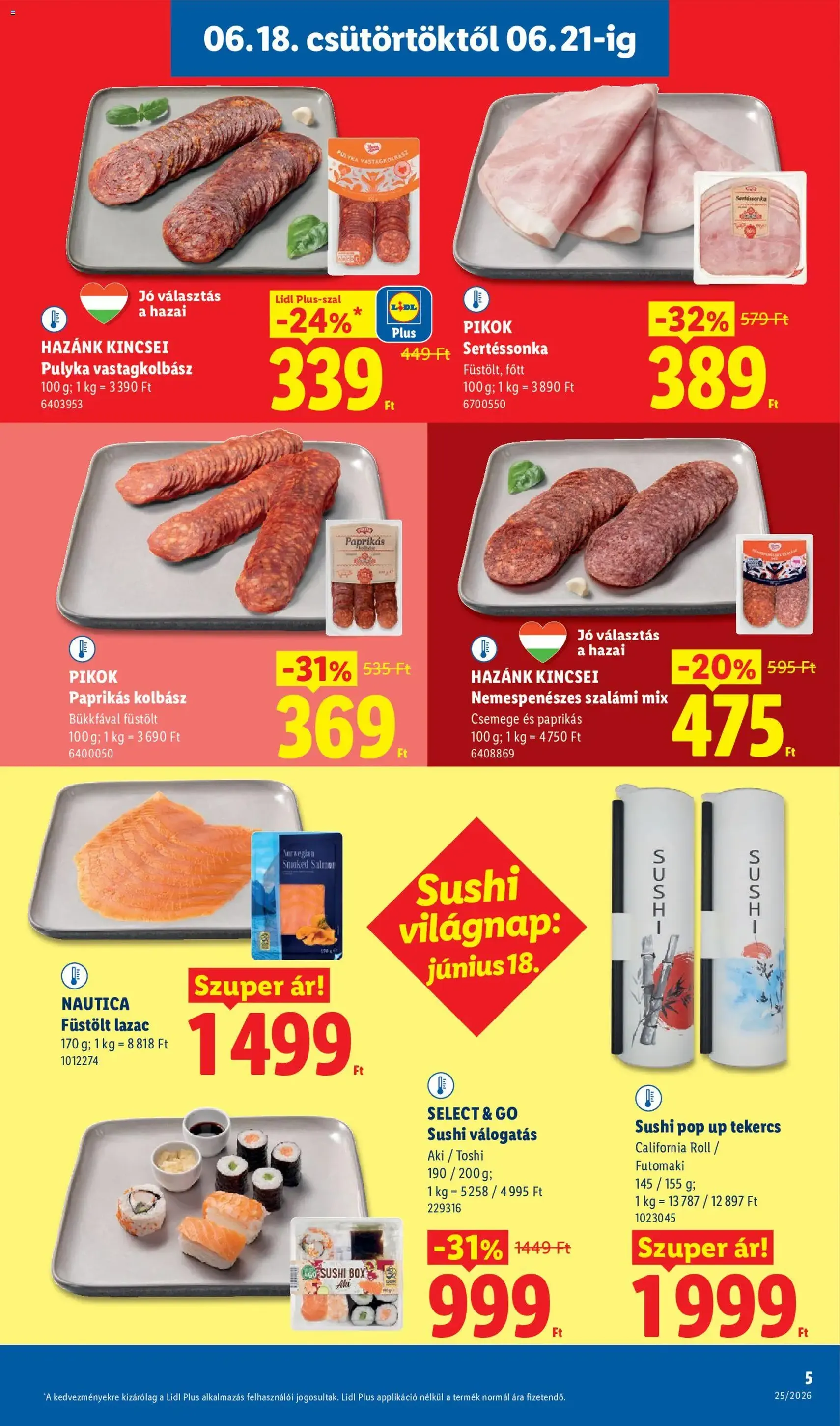 Lidl akciós újság - 2026.06.18. érvényes szórólap 5 oldal 78 oldalból