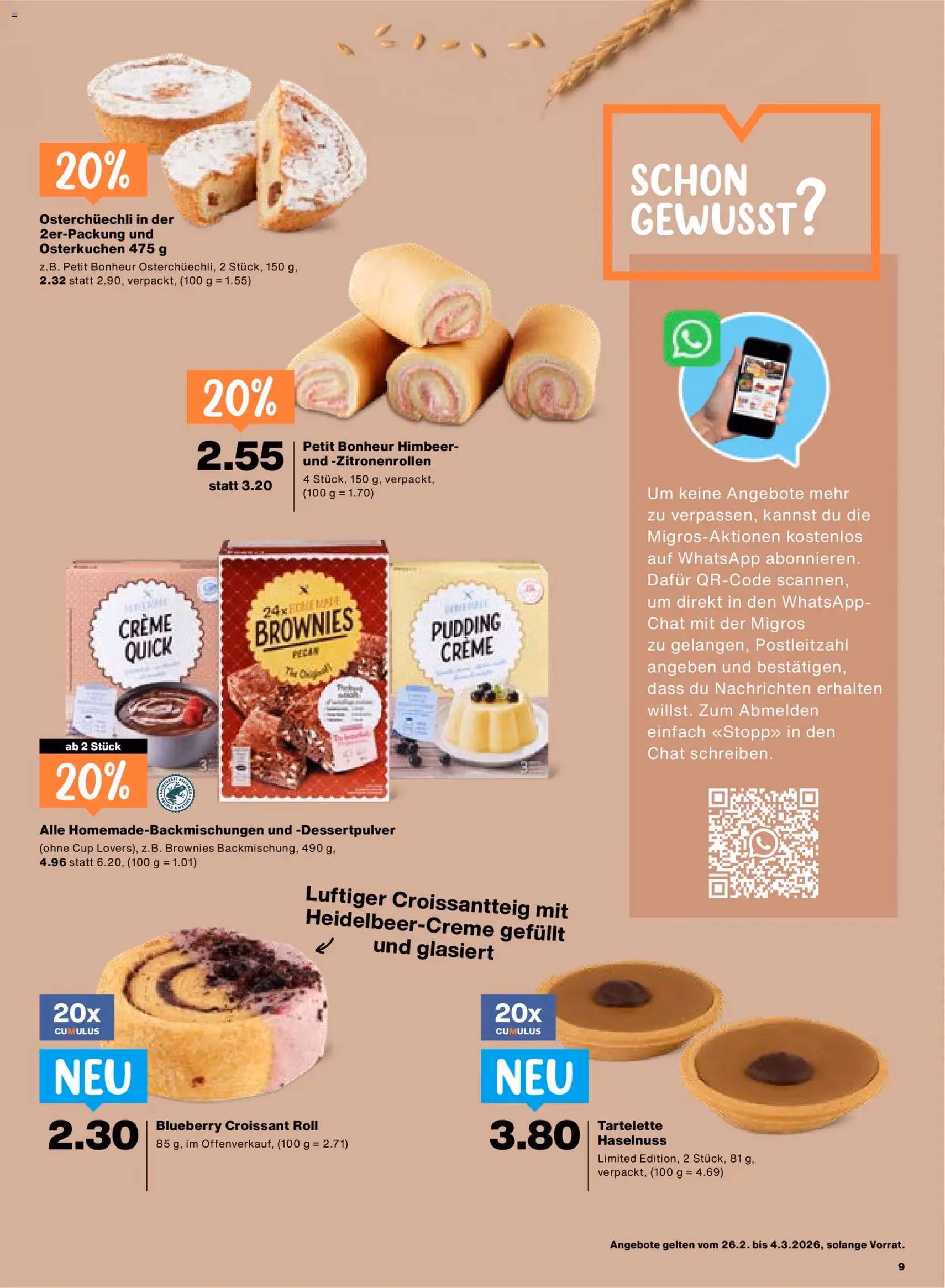 Migros Aktionen - Gültiger Prospekt ab 26.02.2026, Seite 9 von insgesamt 24
