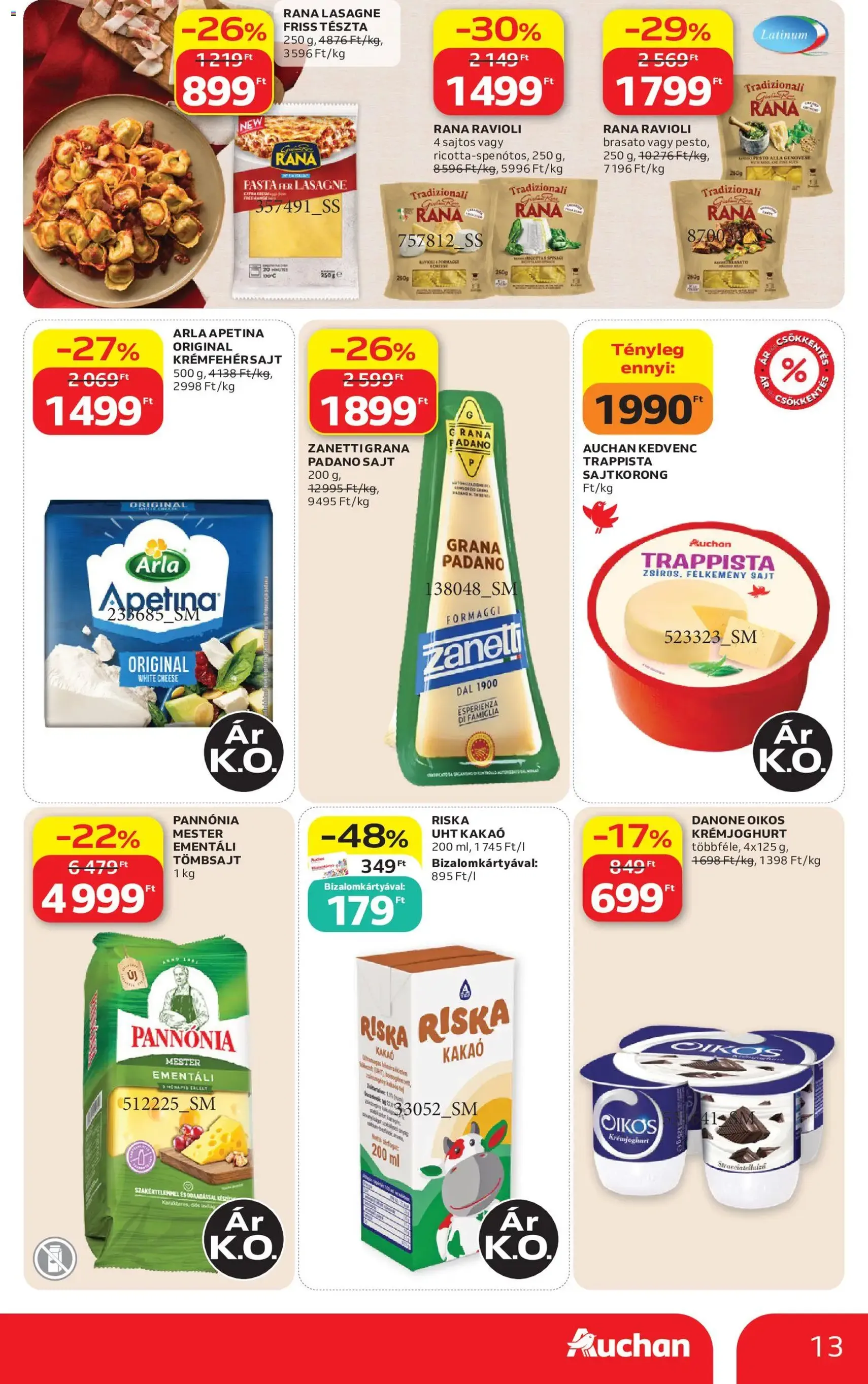 Auchan akciós újság - 2026.07.16. érvényes szórólap 13 oldal 56 oldalból