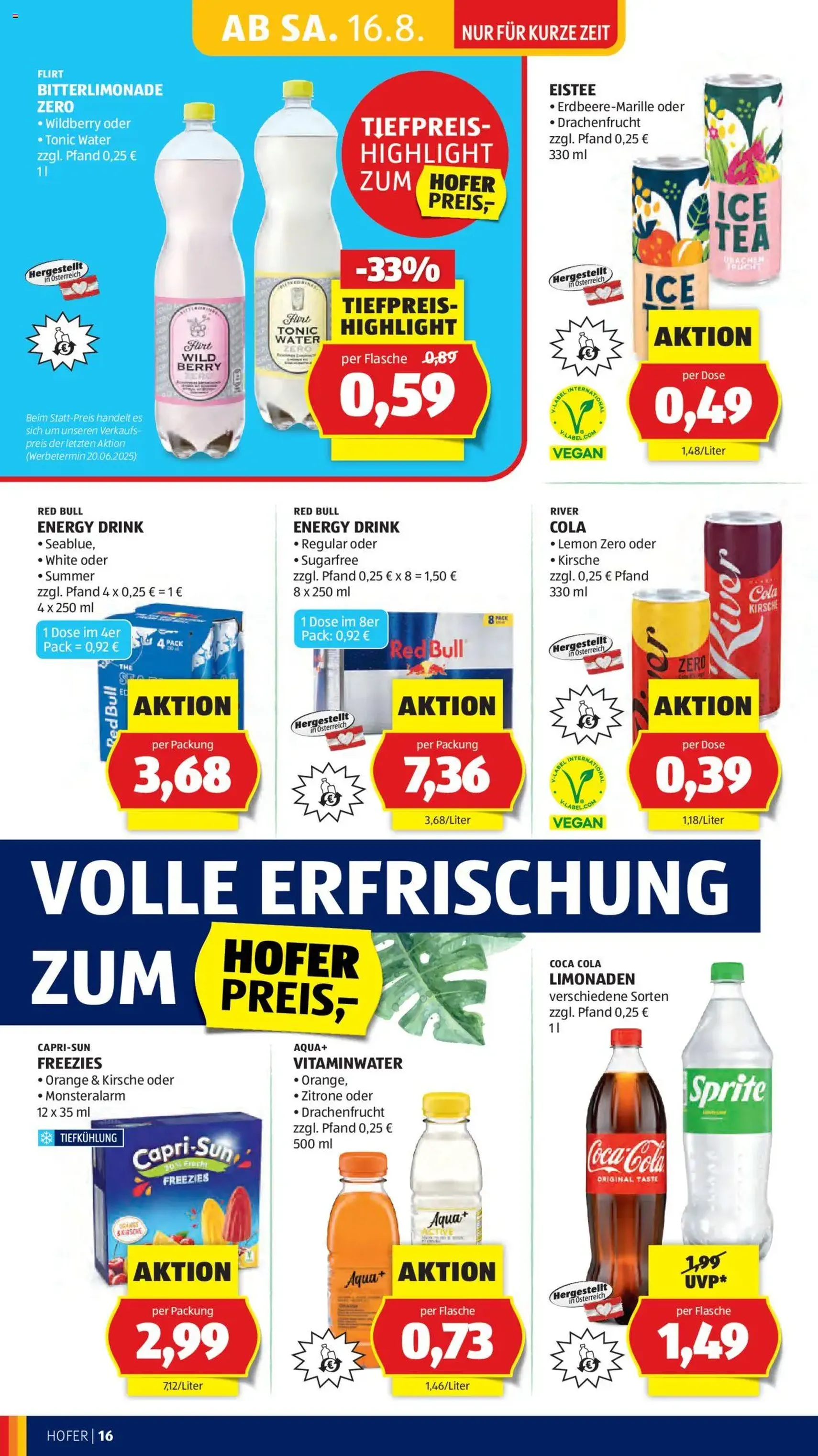 Hofer Flugblatt - Gültiger Prospekt ab 14.08.2025, Seite 18 von insgesamt 45