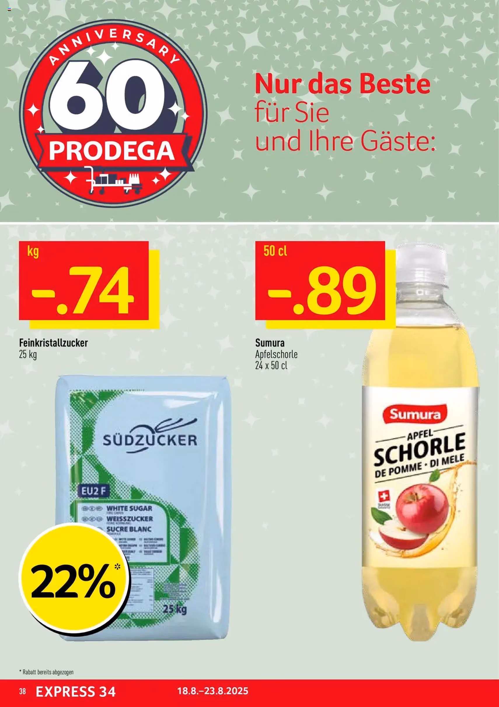 Prodega Aktionen - Gültiger Prospekt ab 18.08.2025, Seite 38 von insgesamt 40 Prodega Aktionen - Gültiger Prospekt ab 18.08.2025, Seite 38 von insgesamt 40