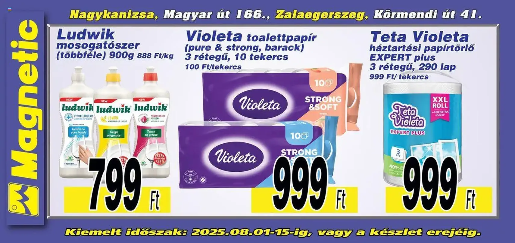Magnetic - Óriásplakátok - 2025.08.01. érvényes szórólap 3 oldal 4 oldalból