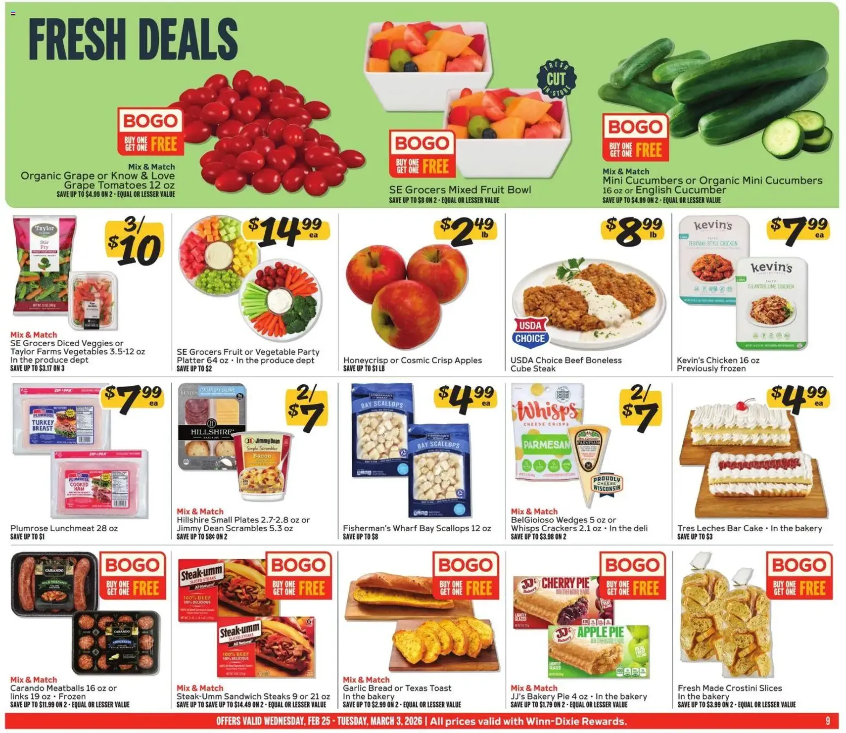 Winn Dixie Weekly Ad - valid flyer from 02/25/2026, page 9 of 12