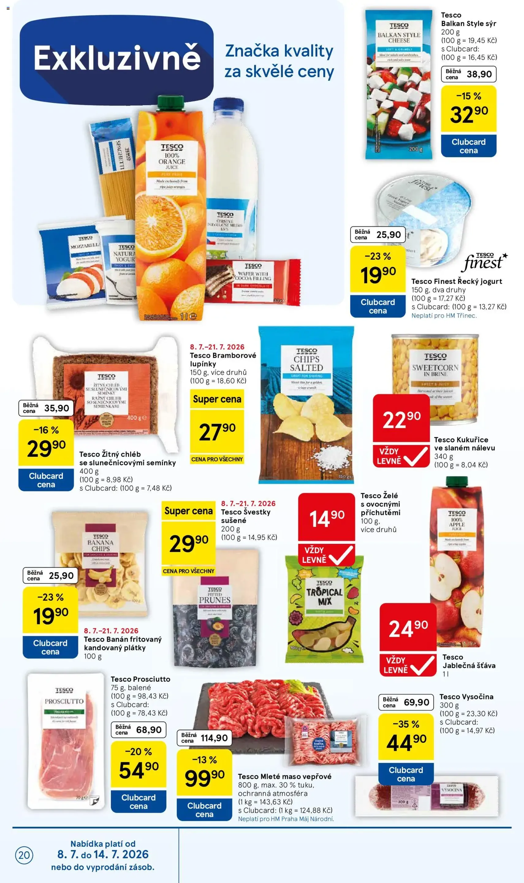Tesco leták - Hypermarket - platný leták od 08.07.2026 strana 20 z 36