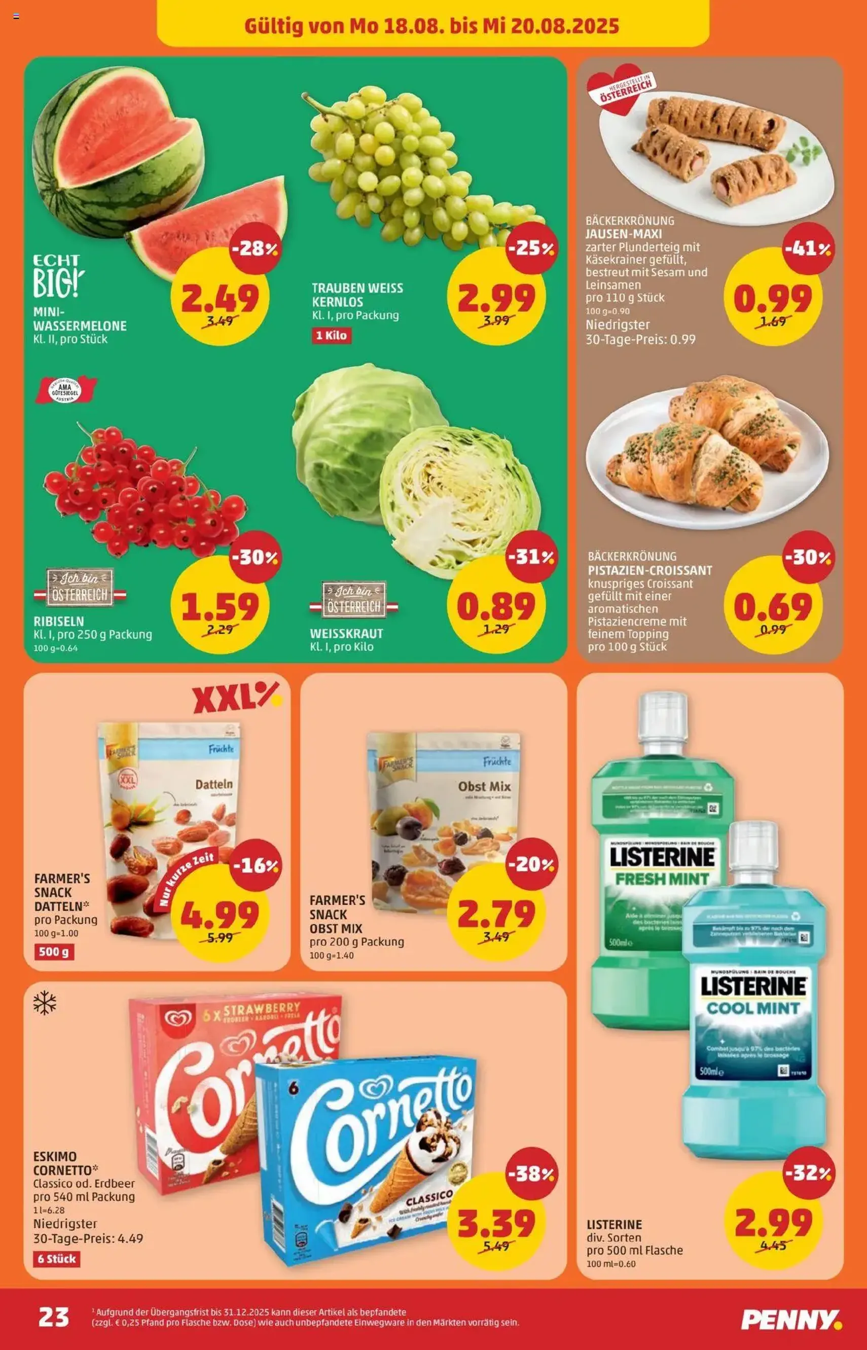 Penny Markt Flugblatt - Gültiger Prospekt ab 14.08.2025, Seite 23 von insgesamt 28 Penny Markt Flugblatt - Gültiger Prospekt ab 14.08.2025, Seite 23 von insgesamt 28