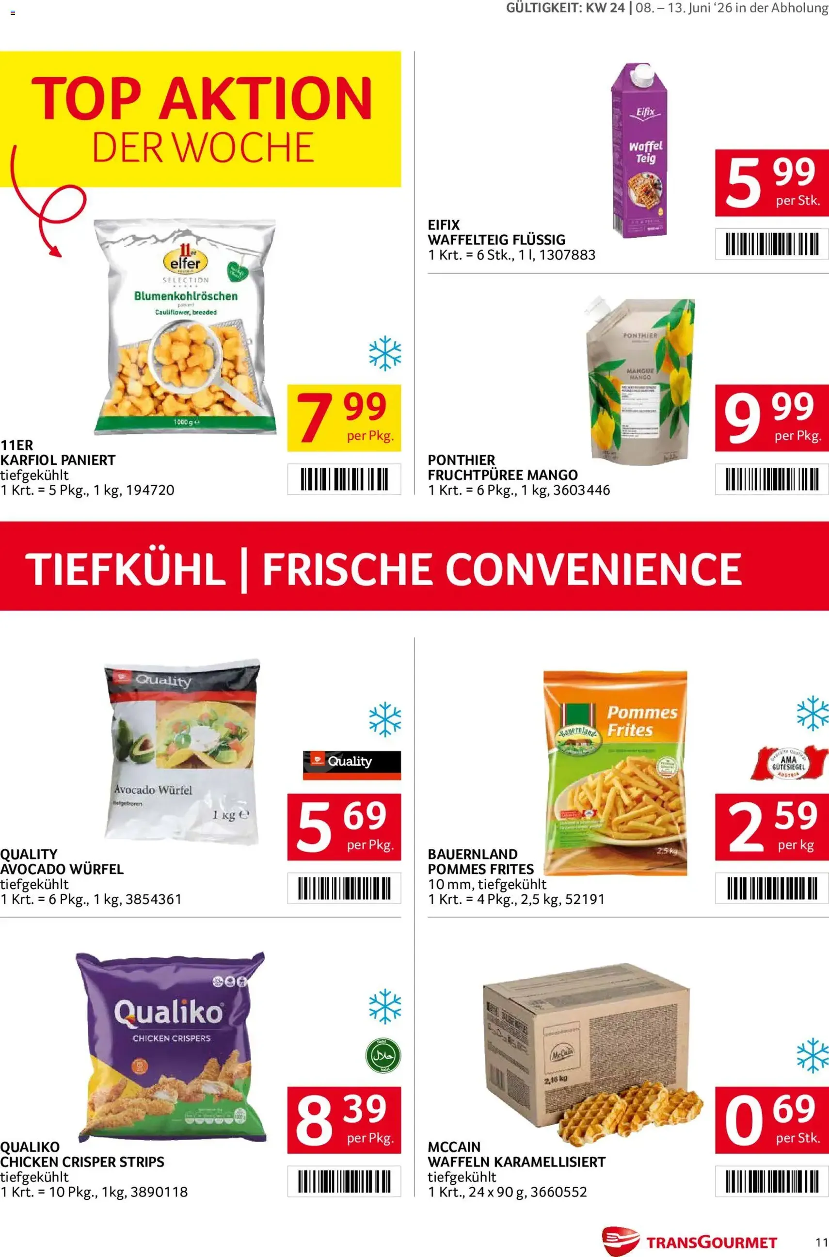 Transgourmet Flugblatt - Gültiger Prospekt ab 08.06.2026, Seite 11 von insgesamt 36