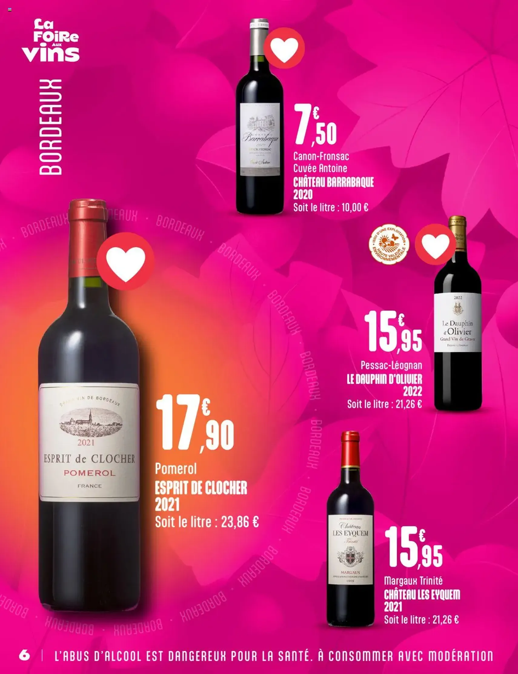G20 Supermarchés catalogue la foire aux vins - brochure valable à partir du 24/09/2025, page 6 sur 20