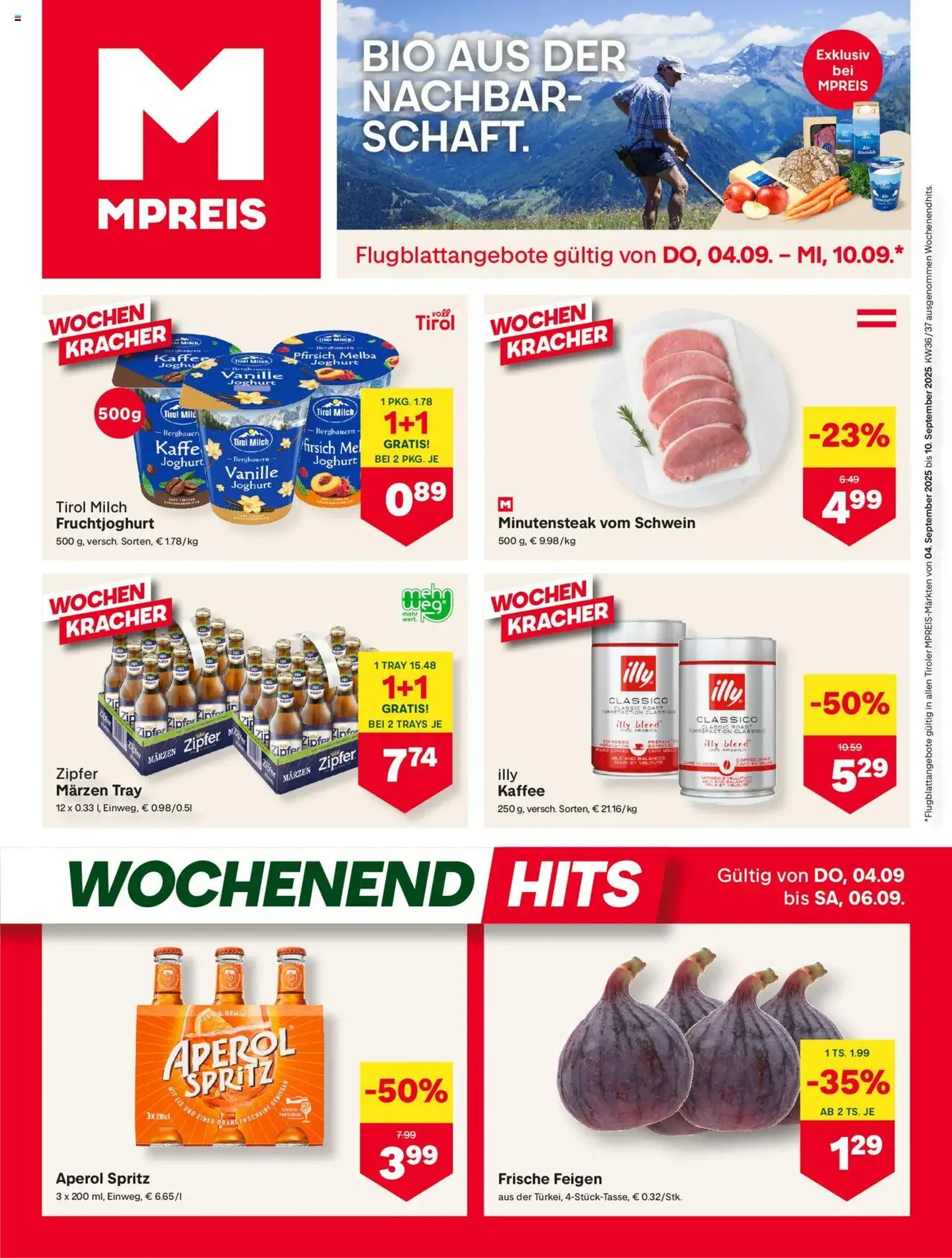 MPREIS Flugblatt - Gültiger Prospekt ab 04.09.2025, Seite 1 von insgesamt 16 MPREIS Flugblatt - Gültiger Prospekt ab 04.09.2025, Seite 1 von insgesamt 16