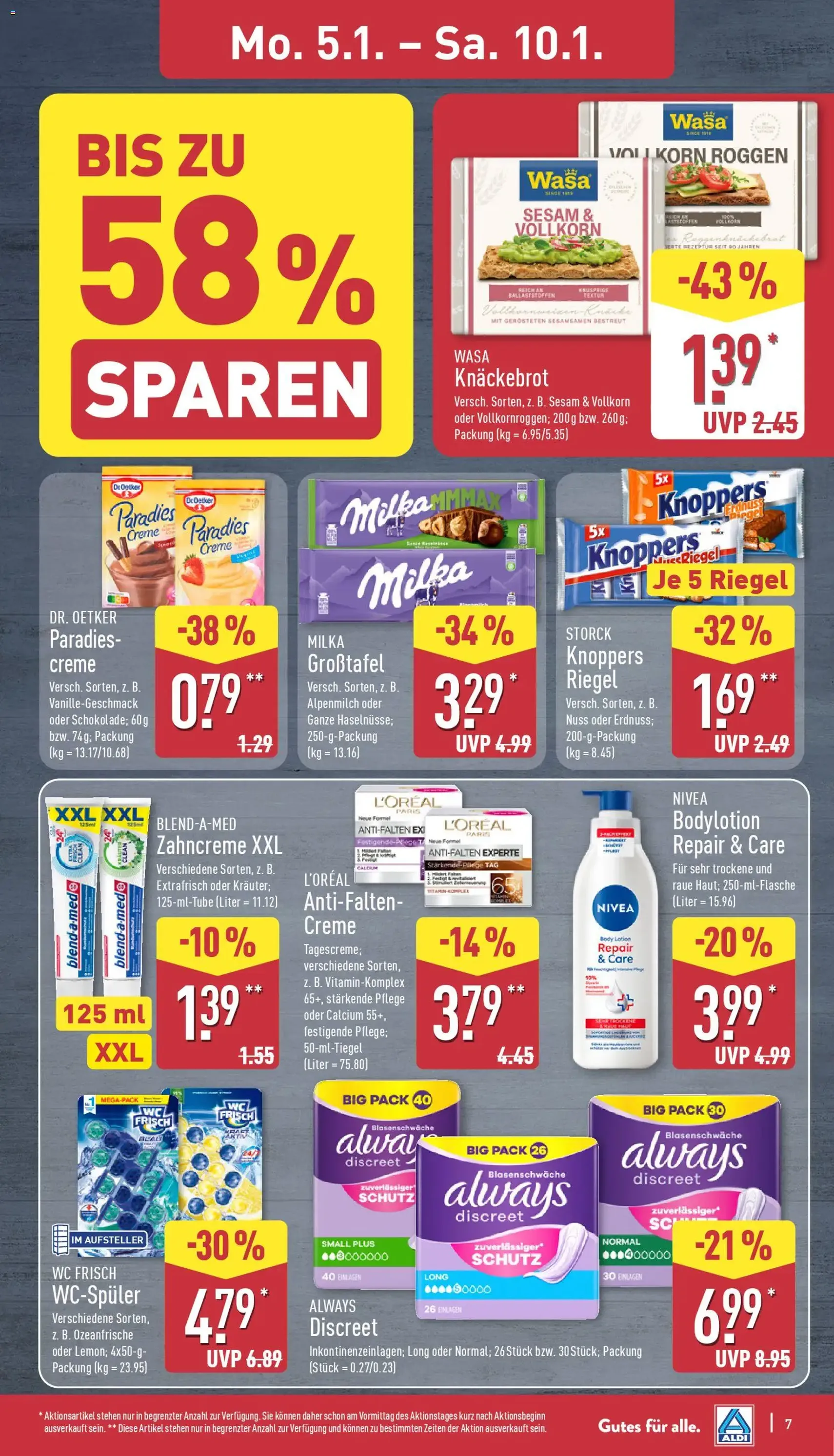 Aldi Prospekt - Gültiger Prospekt ab 05.01.2026, Seite 7 von insgesamt 38