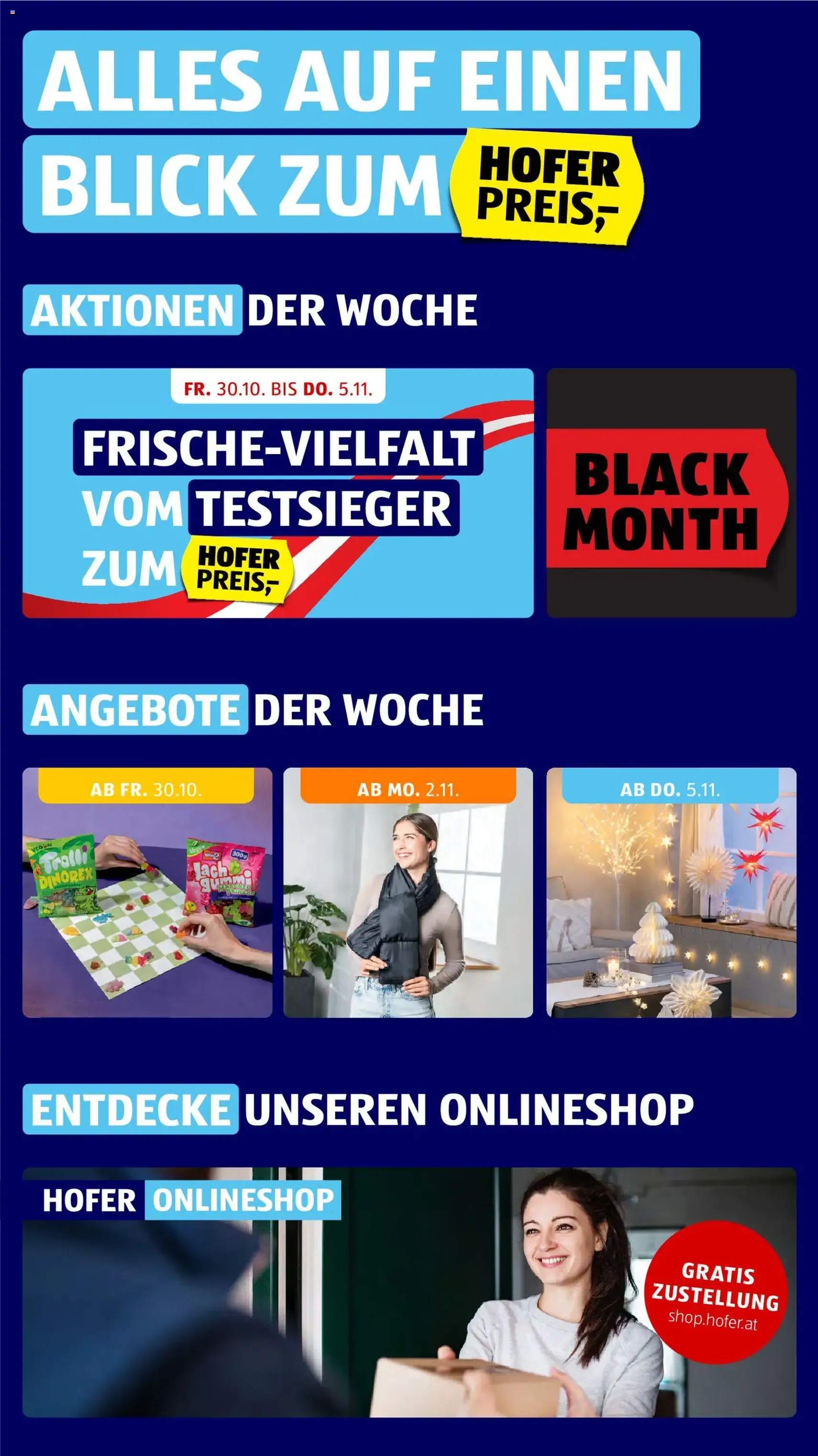 Hofer Flugblatt - Gültiger Prospekt ab 30.10.2026, Seite 2 von insgesamt 50
