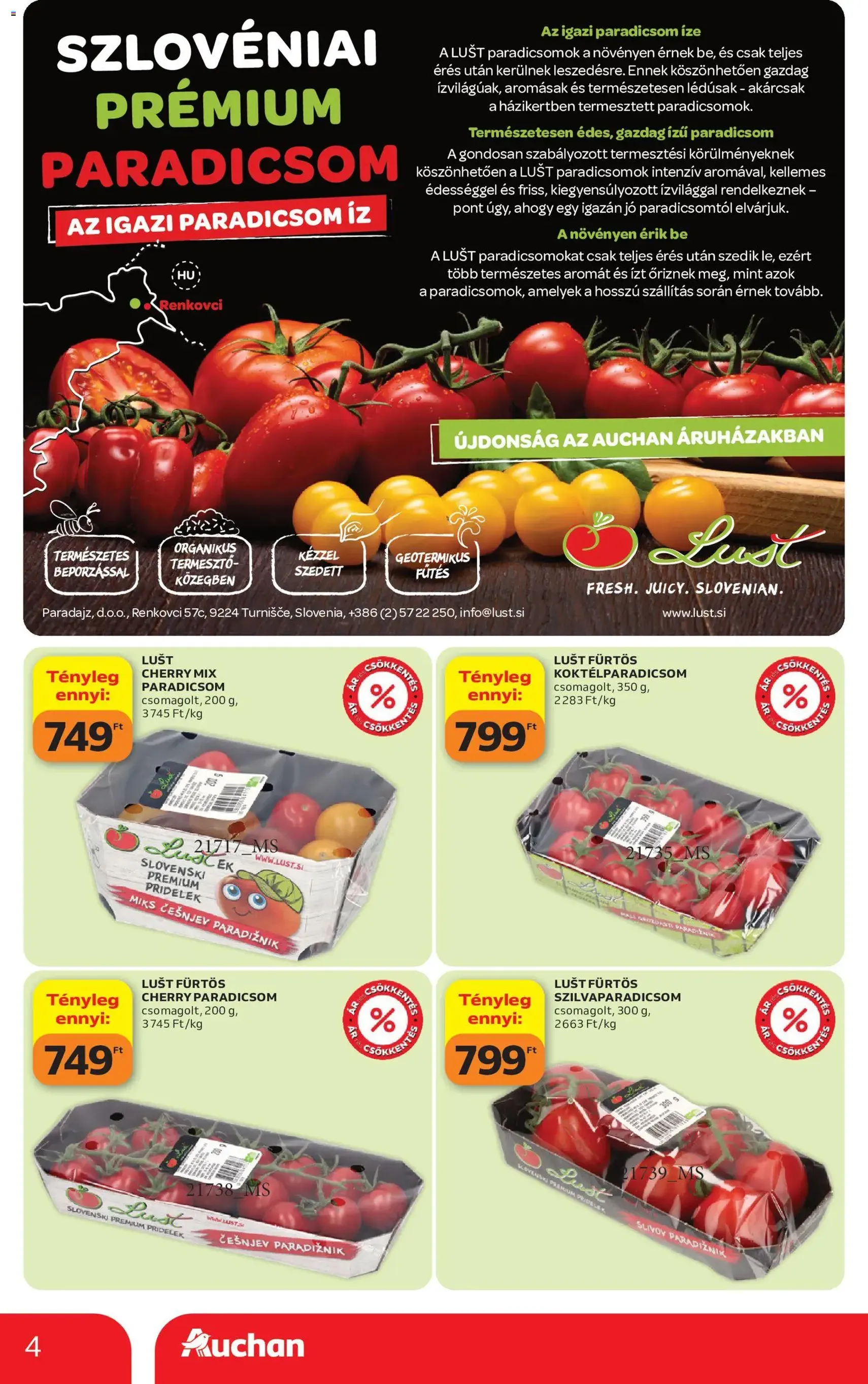 Auchan akciós újság - 2026.07.09. érvényes szórólap 4 oldal 50 oldalból