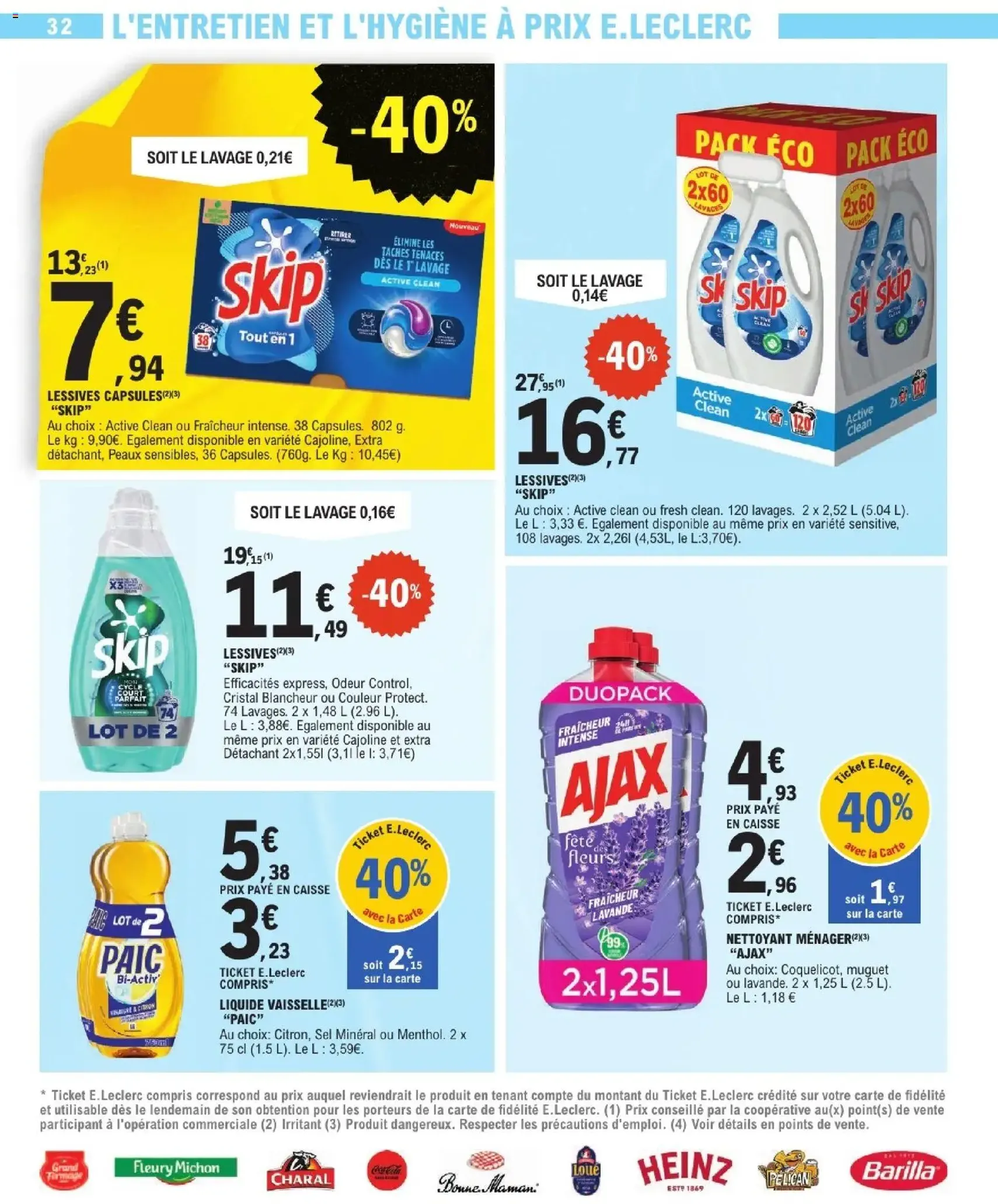 E.Leclerc catalogue de la semaine 15 - brochure valable à partir du 07/04/2026, page 32 sur 44