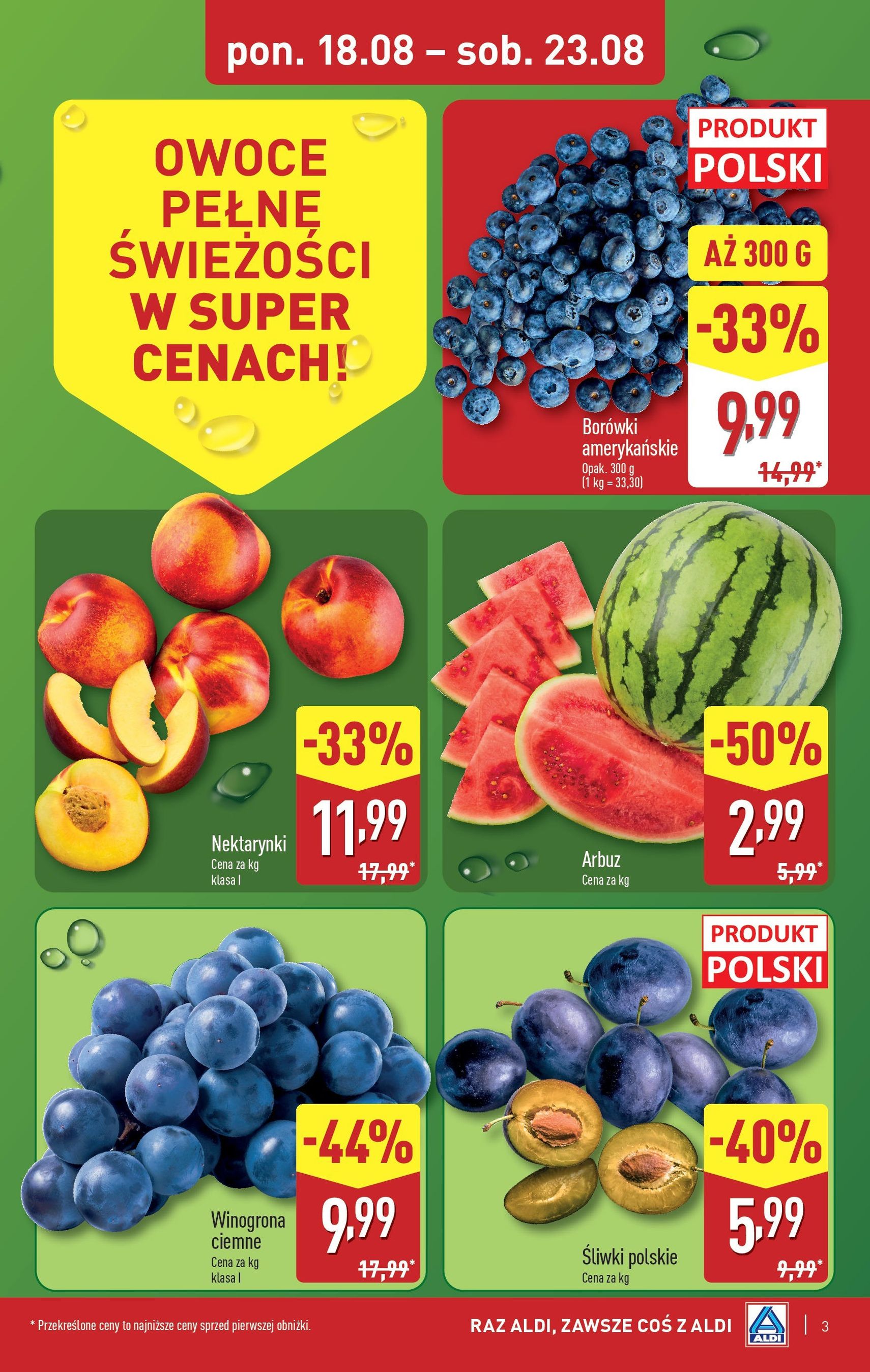 Aldi Gazetka - ważny gazetka od 18.08.2025 strona 3 z 28 Aldi Gazetka - ważny gazetka od 18.08.2025 strona 3 z 28