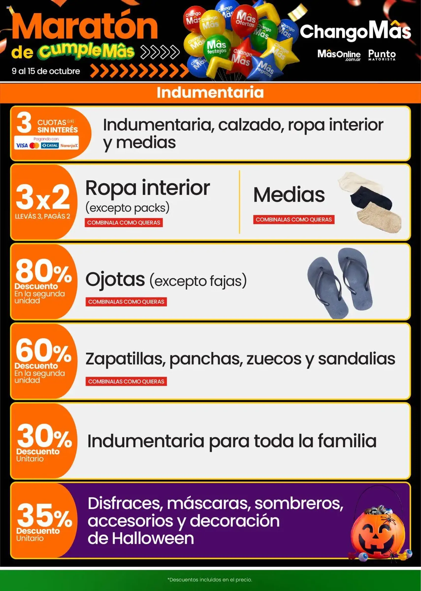 Changomas ofertas - folleto válido desde 09/10/2025 página 14 de 21 Changomas ofertas - folleto válido desde 09/10/2025 página 14 de 21