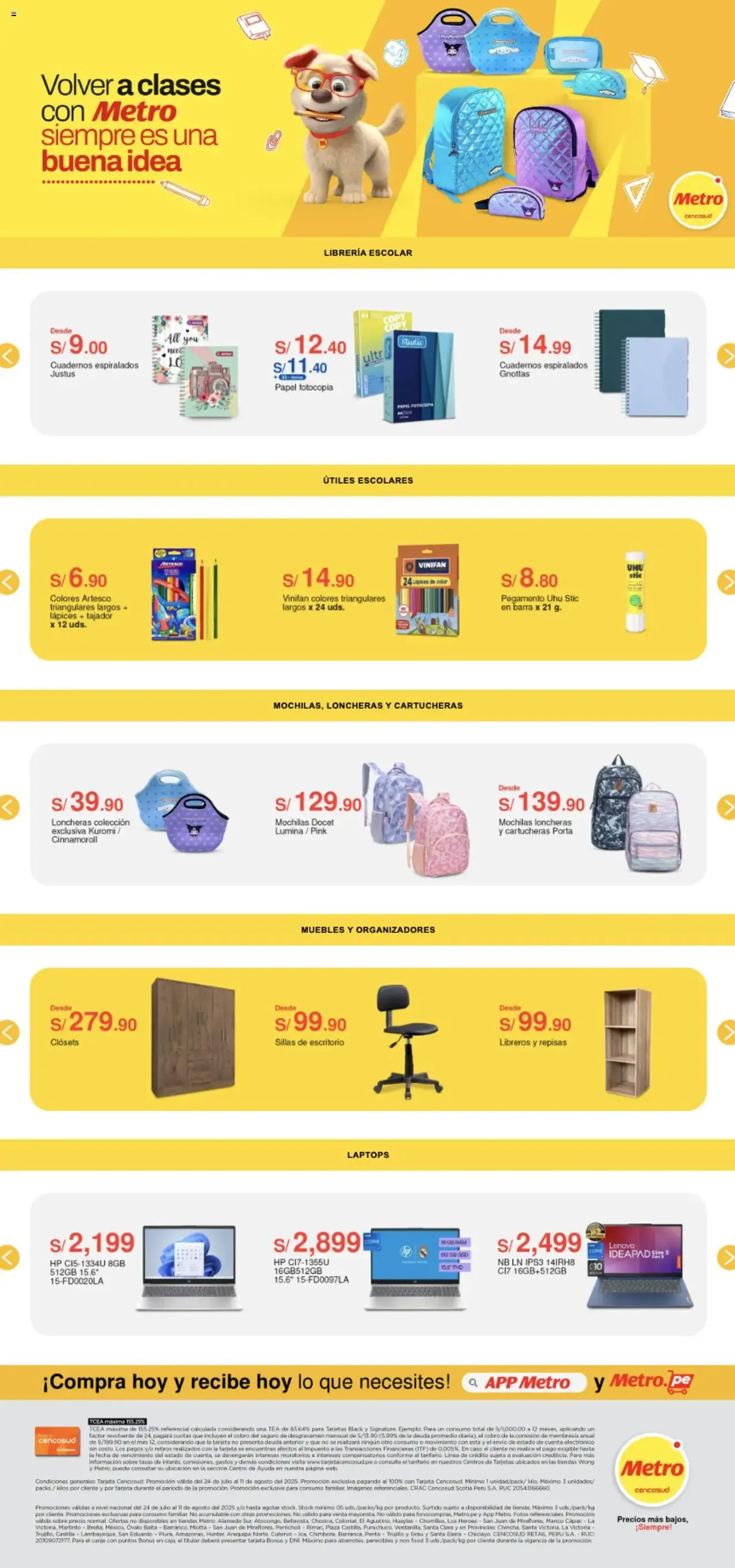 Catálogo Metro - folleto válido desde 24/07/2025 página 1 de 1