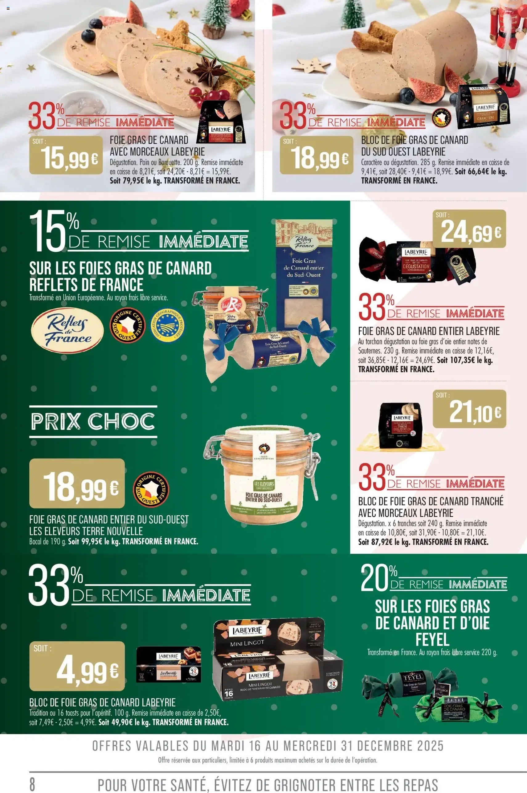 Match Supermarché catalogue - brochure valable à partir du 16/12/2025, page 8 sur 48