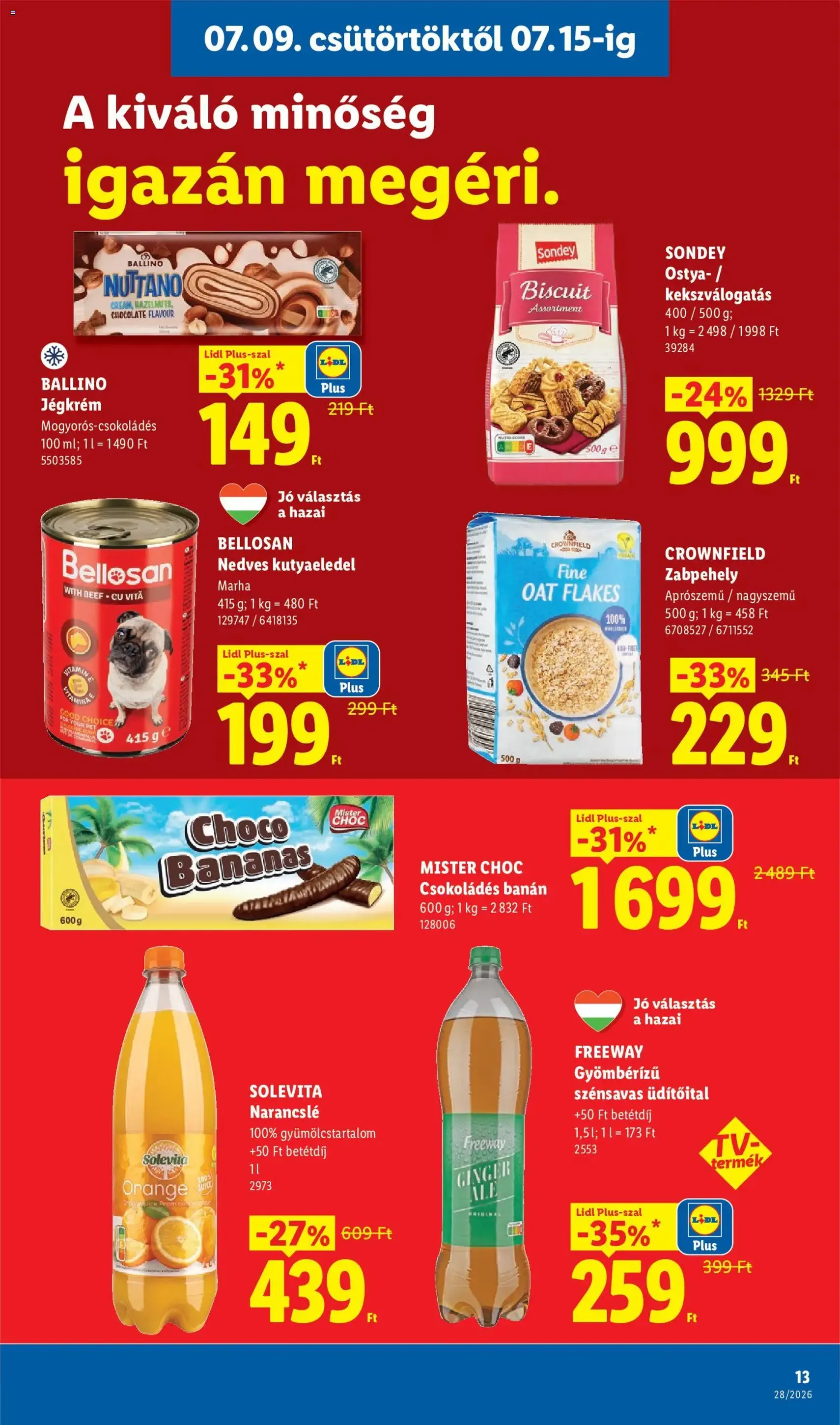 Lidl akciós újság - 2026.07.09. érvényes szórólap 13 oldal 80 oldalból