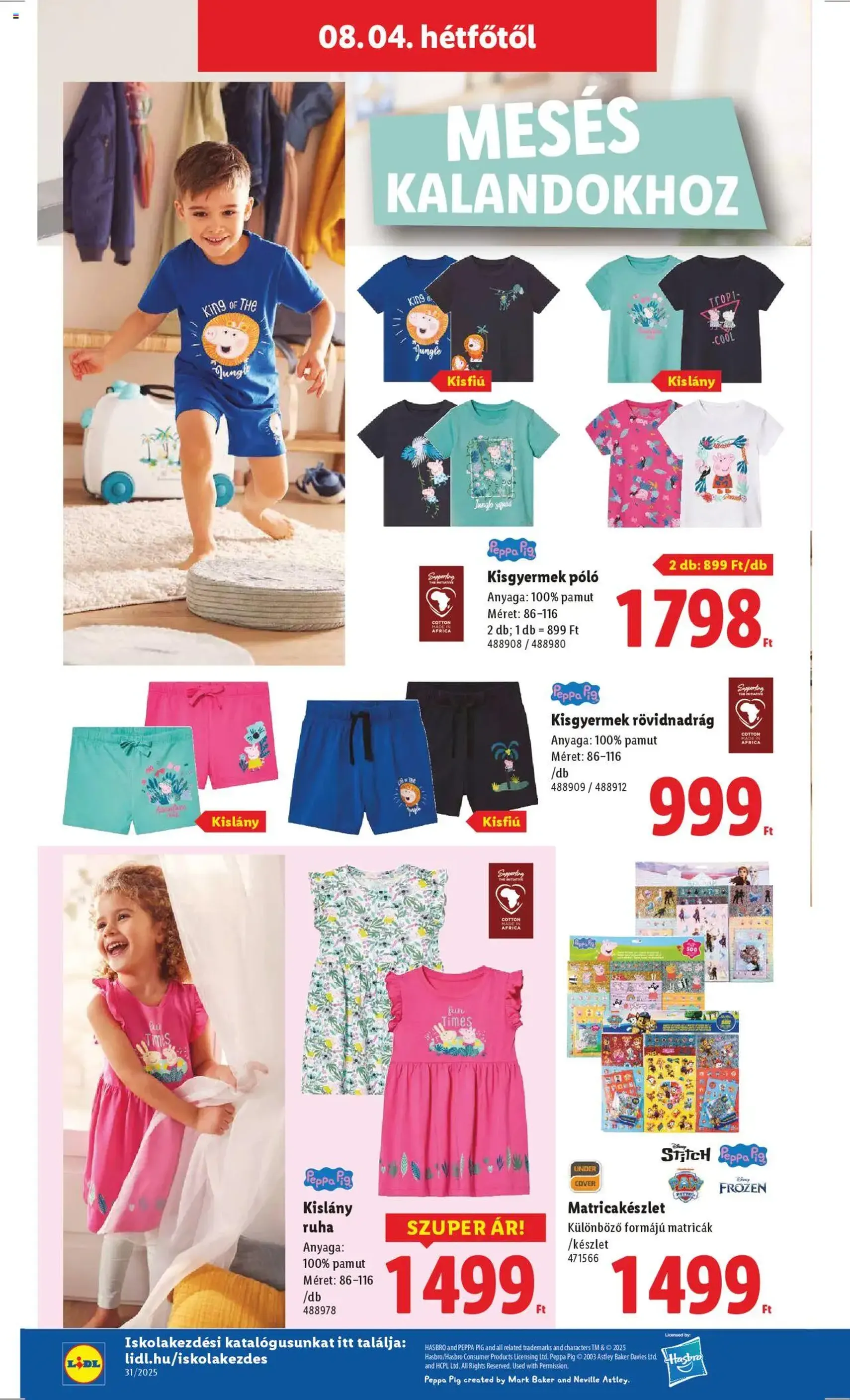 Lidl Akciós újság - 2025.07.31. érvényes szórólap 36 oldal 52 oldalból Lidl Akciós újság - 2025.07.31. érvényes szórólap 36 oldal 52 oldalból