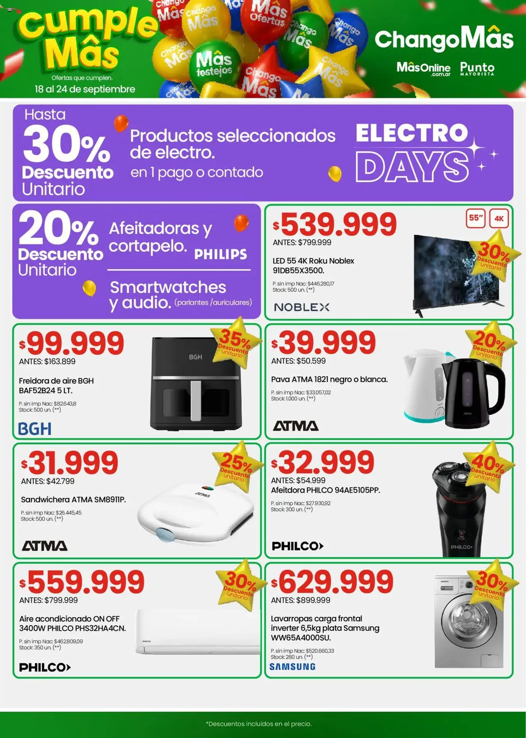 Changomas ofertas - folleto válido desde 18/09/2025 página 8 de 16