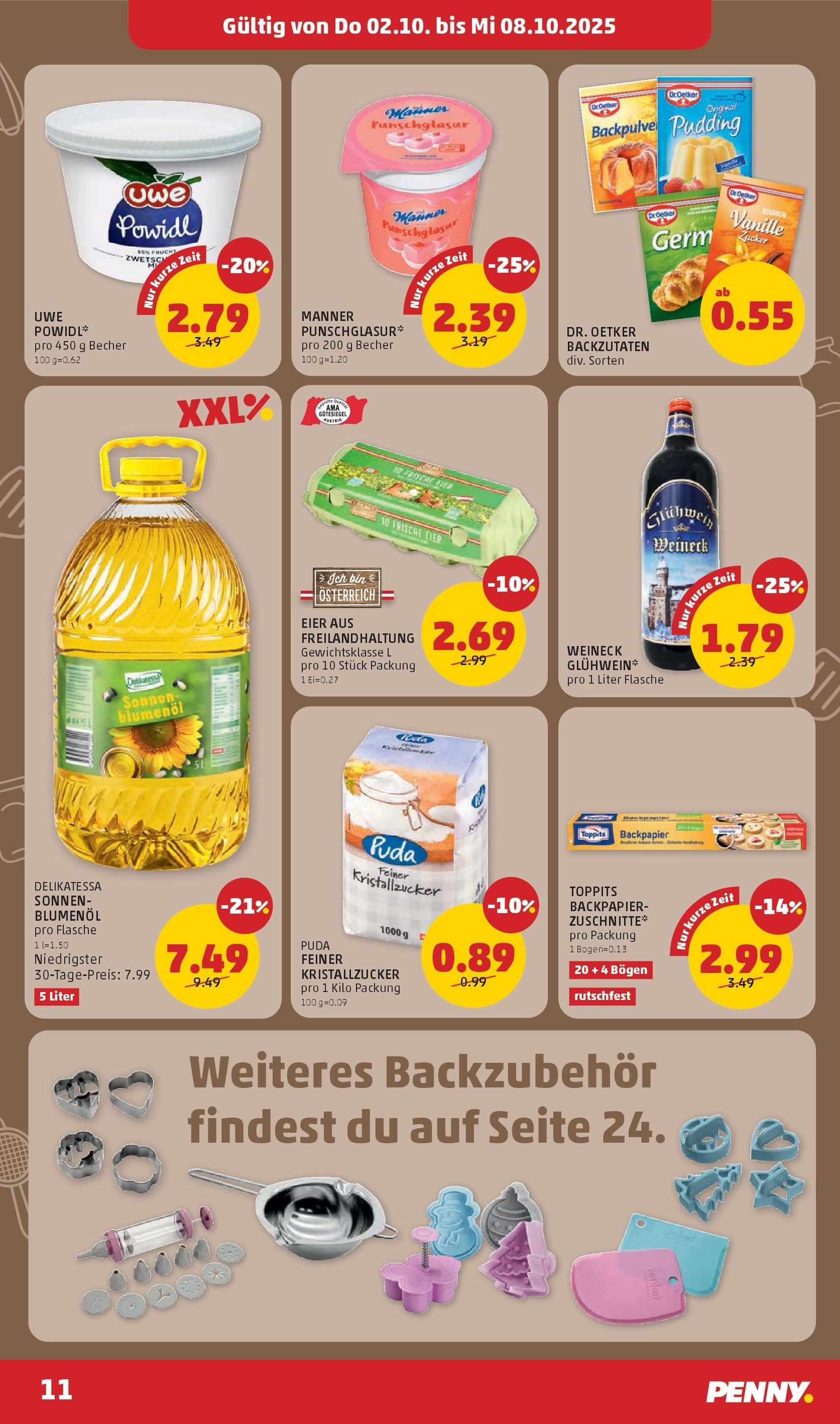 Penny Markt Flugblatt - Gültiger Prospekt ab 02.10.2025, Seite 11 von insgesamt 32 Penny Markt Flugblatt - Gültiger Prospekt ab 02.10.2025, Seite 11 von insgesamt 32
