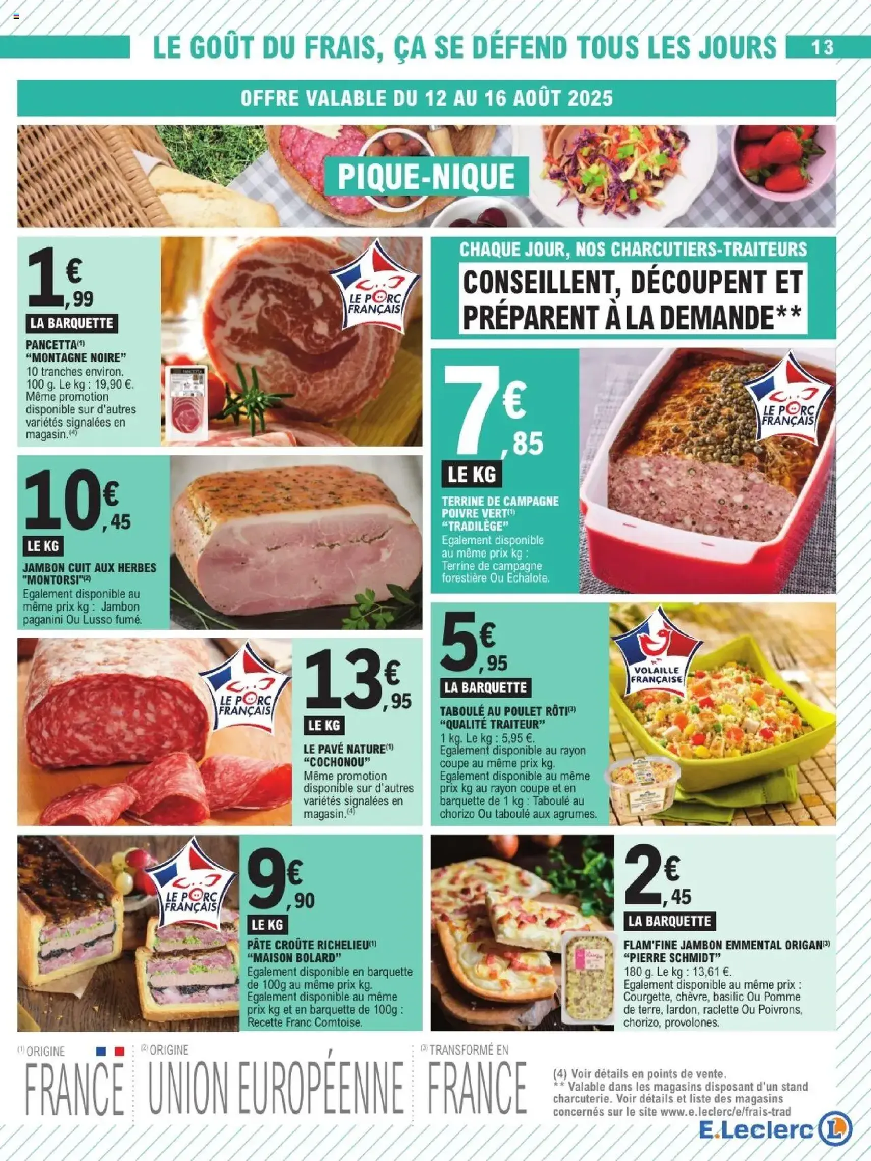 E.Leclerc catalogue semaine 34 - brochure valable à partir du 12/08/2025, page 13 sur 40