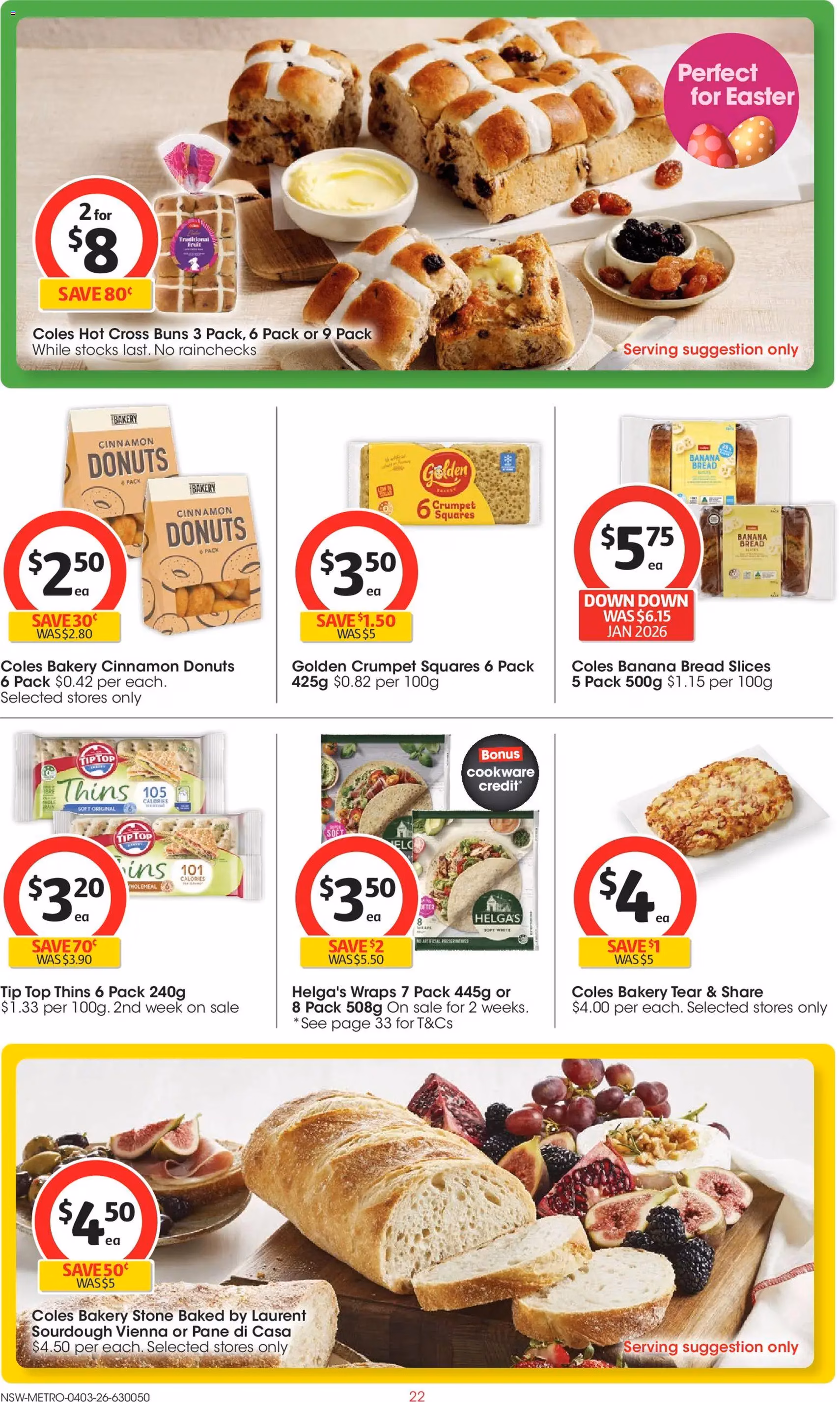 Coles catalogue - valid flyer from 04/03/2026, page 22 of 47