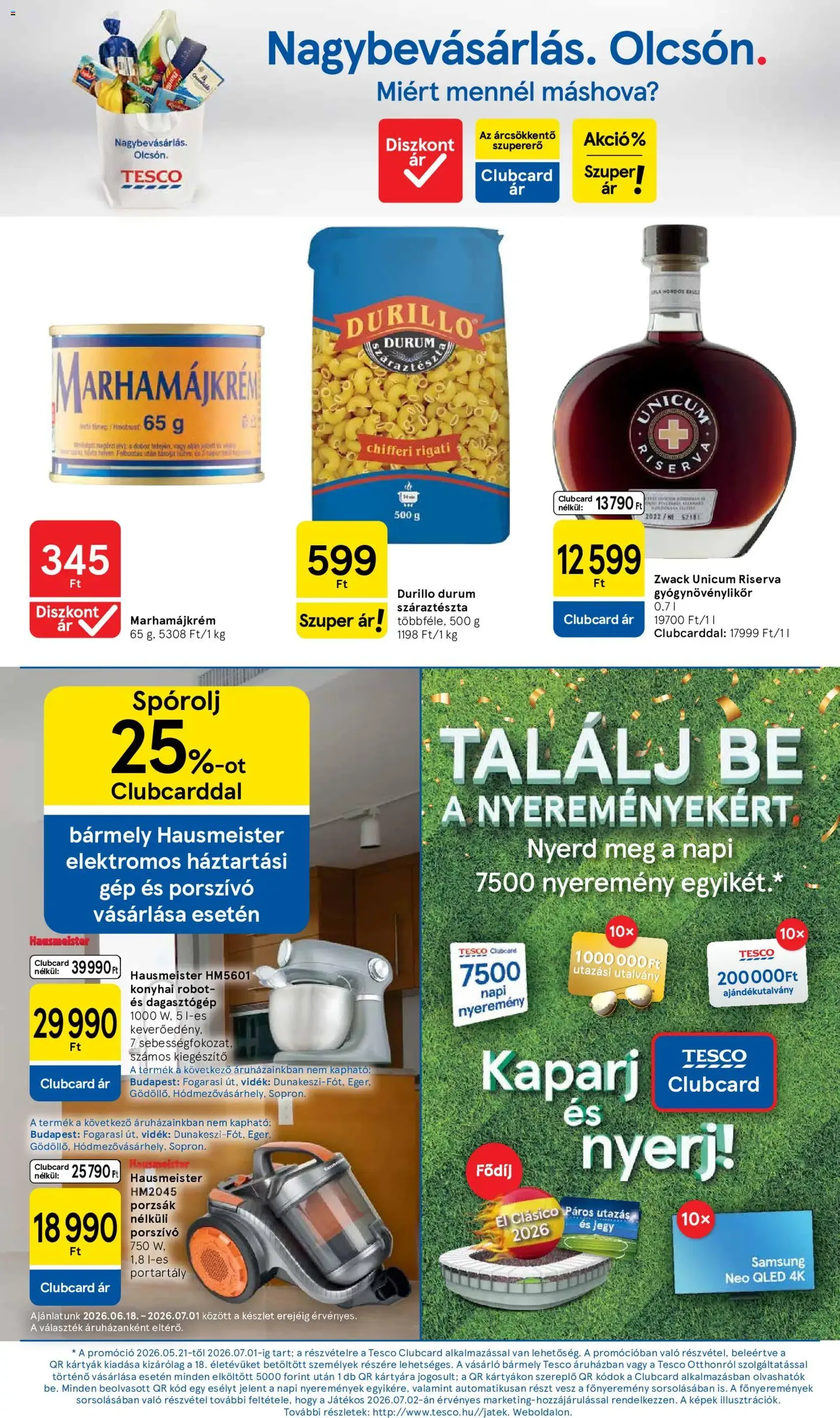 Tesco aktuális akciós újság - 2026.06.18. érvényes szórólap 16 oldal 38 oldalból