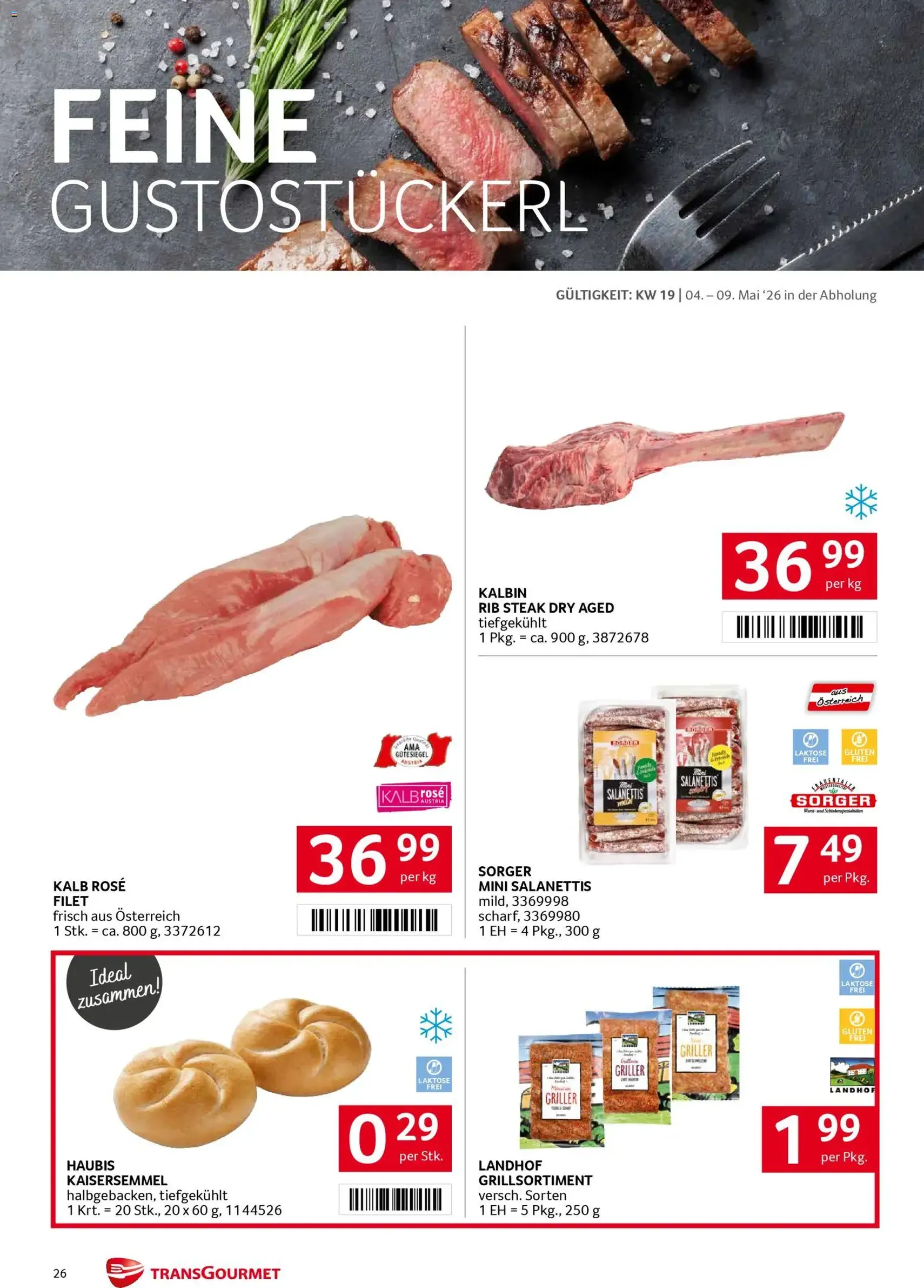 Transgourmet Flugblatt - Gültiger Prospekt ab 04.05.2026, Seite 26 von insgesamt 32