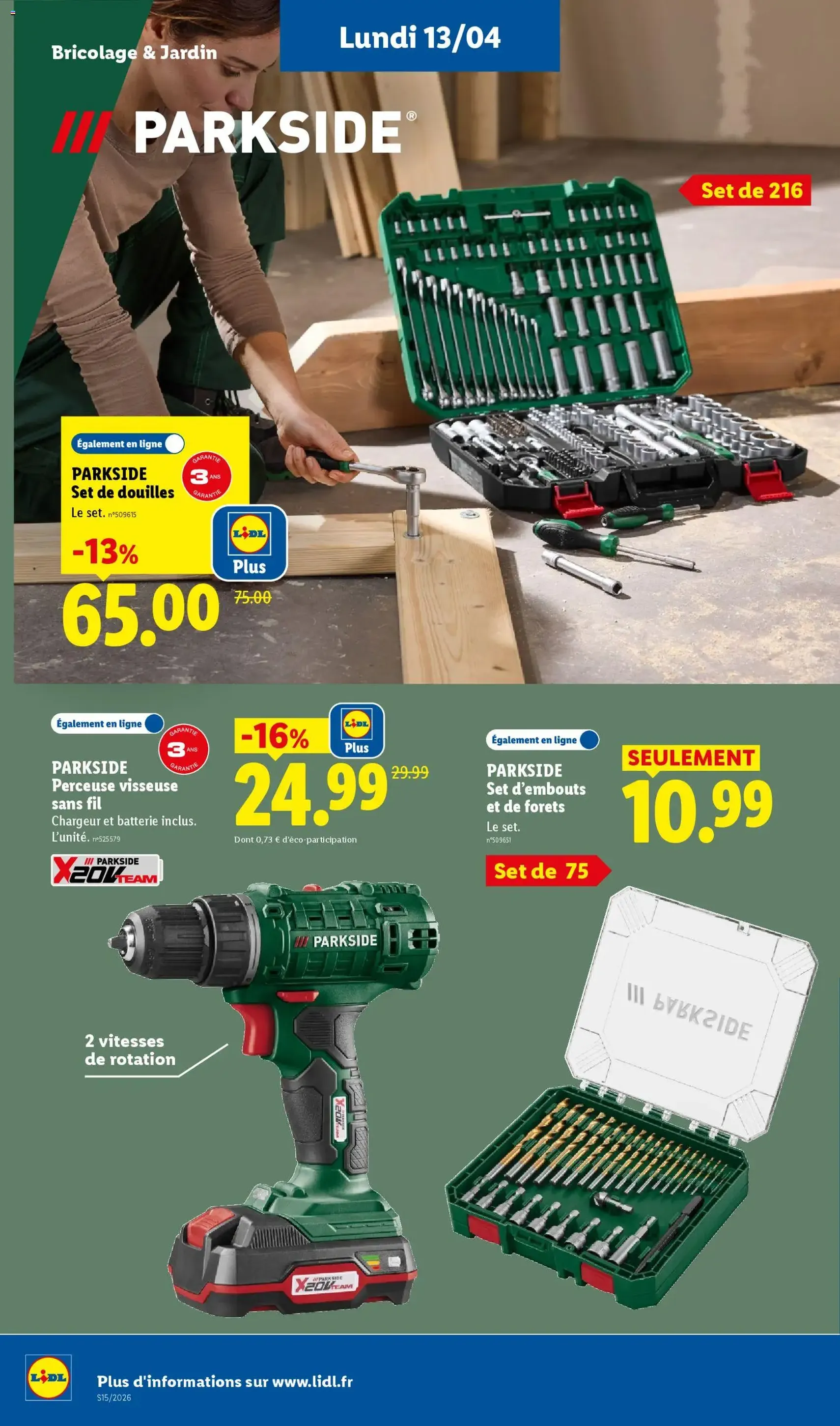 LIDL catalogue semaine 15 - brochure valable à partir du 09/04/2026, page 56 sur 75