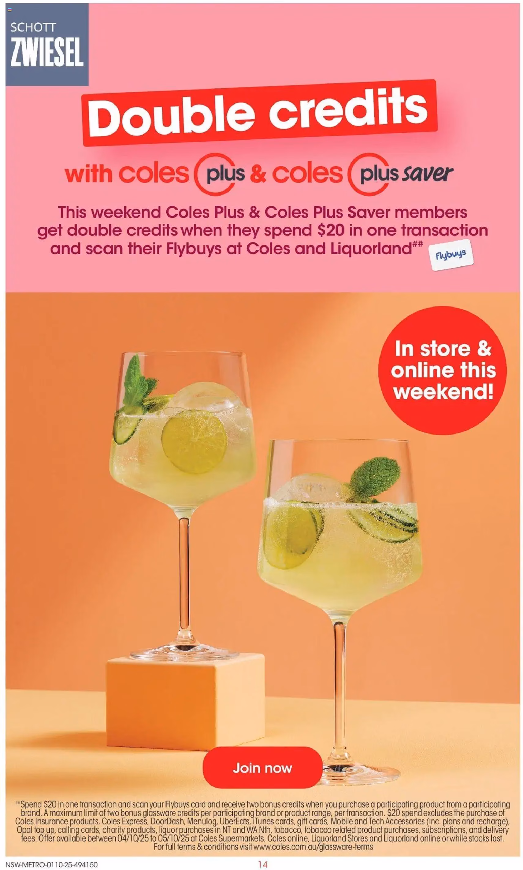 Coles Catalogue NSW - valid flyer from 01/10/2025, page 14 of 51 Coles Catalogue NSW - valid flyer from 01/10/2025, page 14 of 51