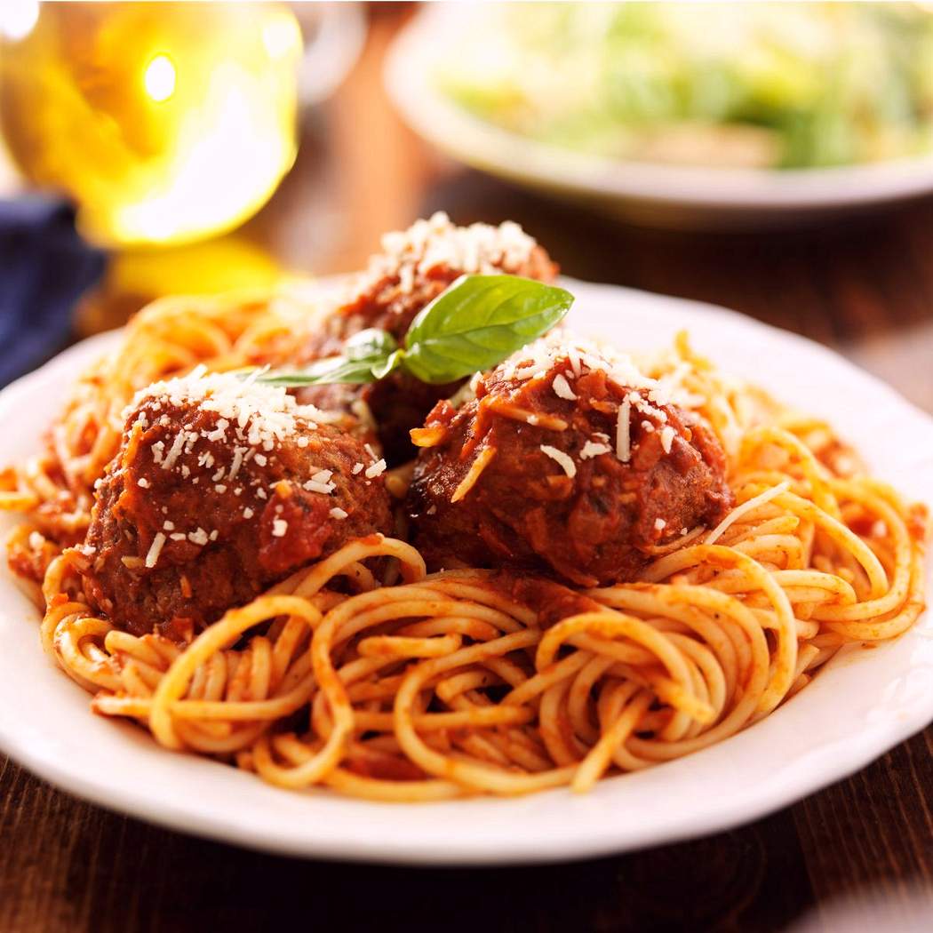 Pasta con polpette