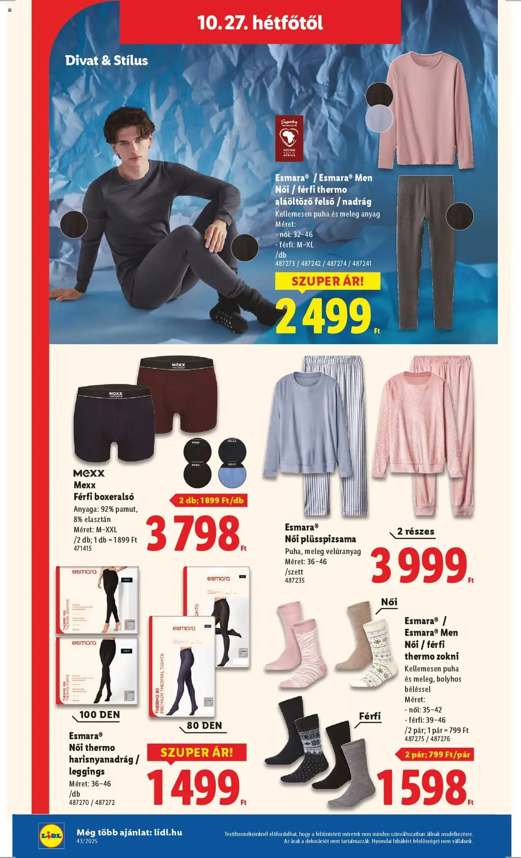 Lidl Akciós újság - 2025.10.22. érvényes szórólap 44 oldal 64 oldalból Lidl Akciós újság - 2025.10.22. érvényes szórólap 44 oldal 64 oldalból