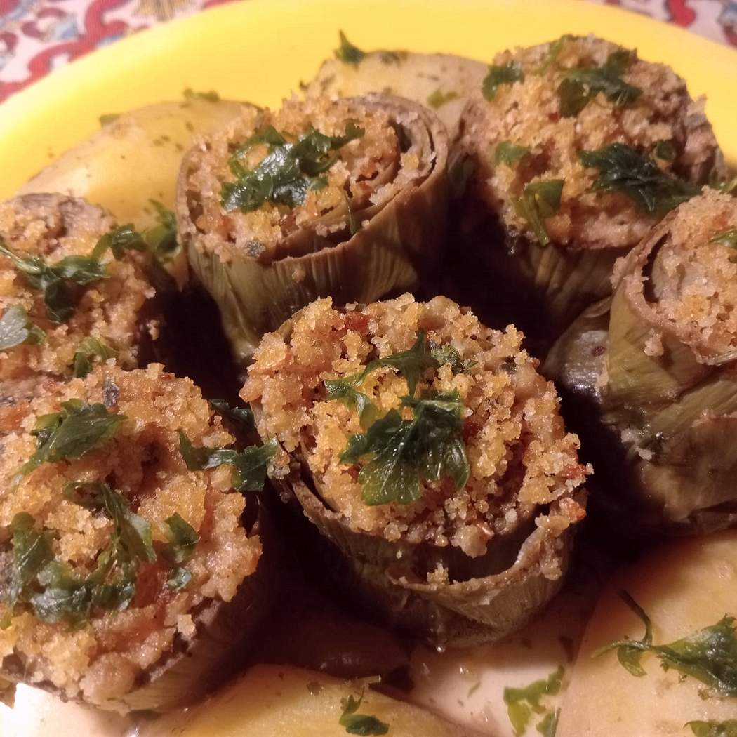 Carciofi ripieni alla siciliana